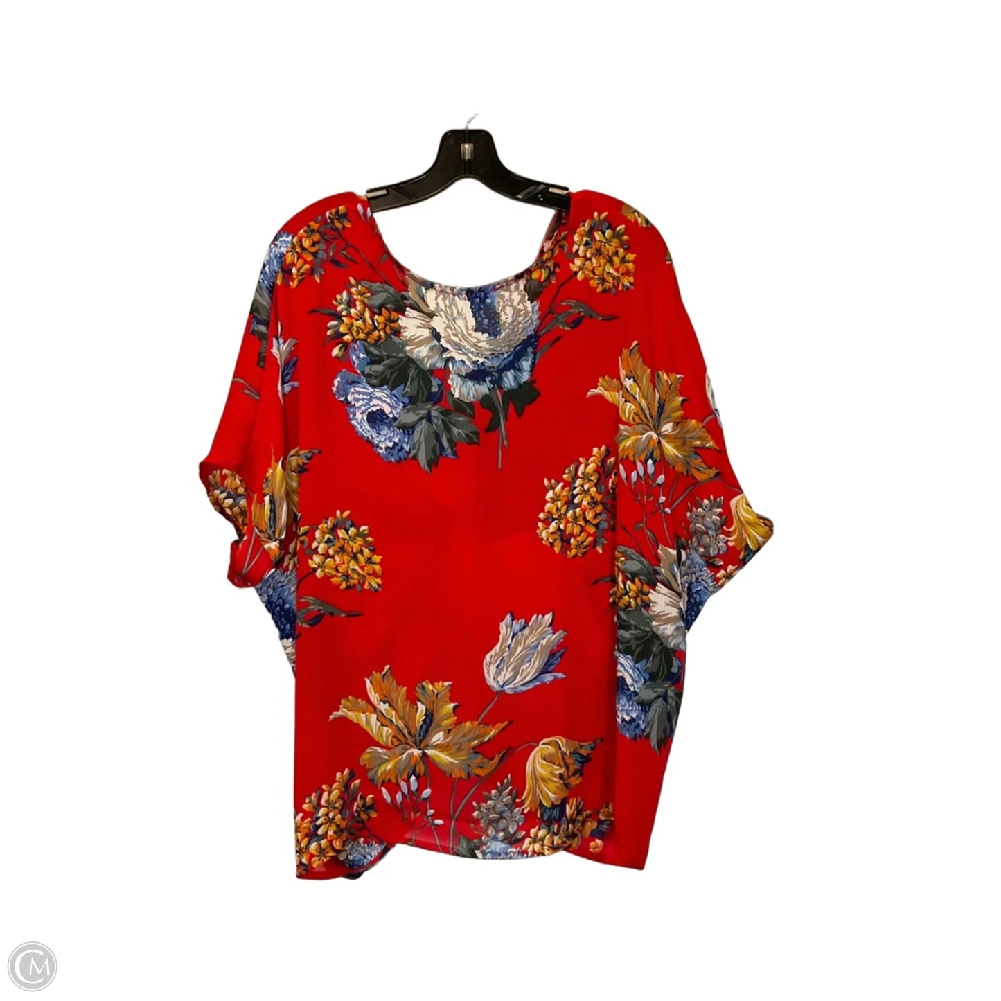 Top Short Sleeve By Umgee In Floral Print, Size: S