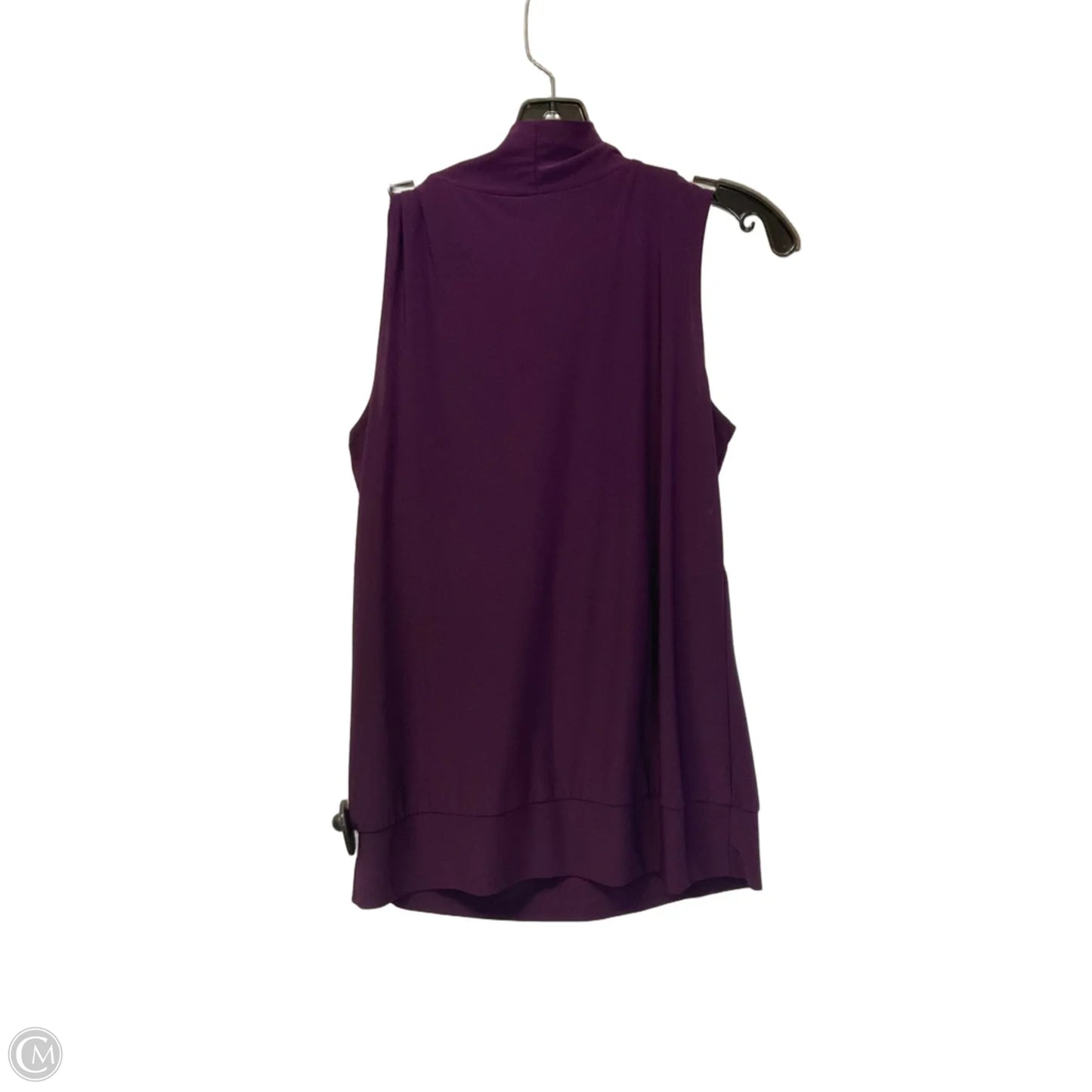 Top Sleeveless By Perseption Concept In Purple, Size: L
