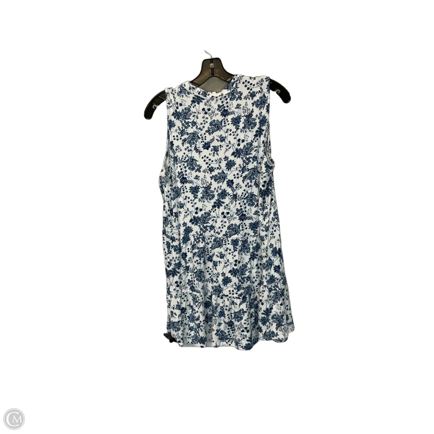 Dress Casual Short By Wonderly In Blue & White, Size: M