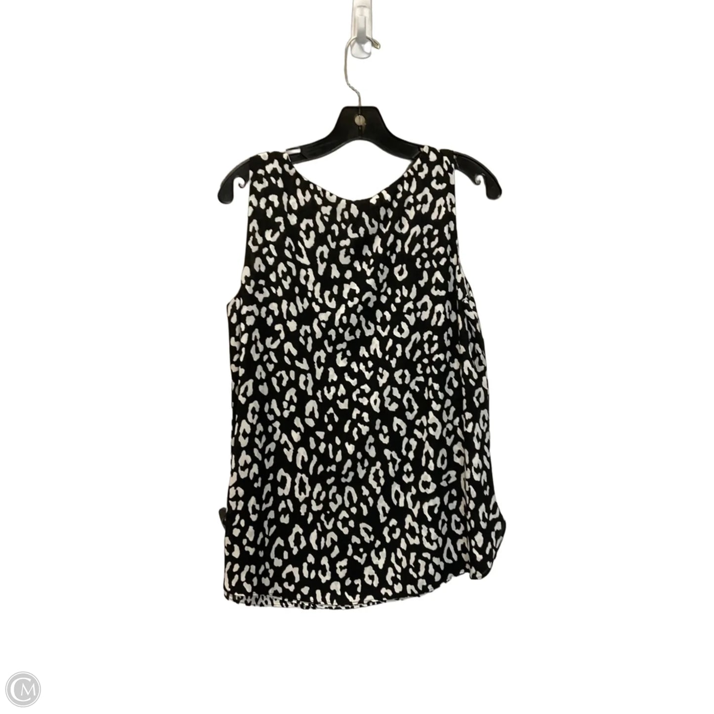 Top Sleeveless By Chicos In Black & White, Size: S