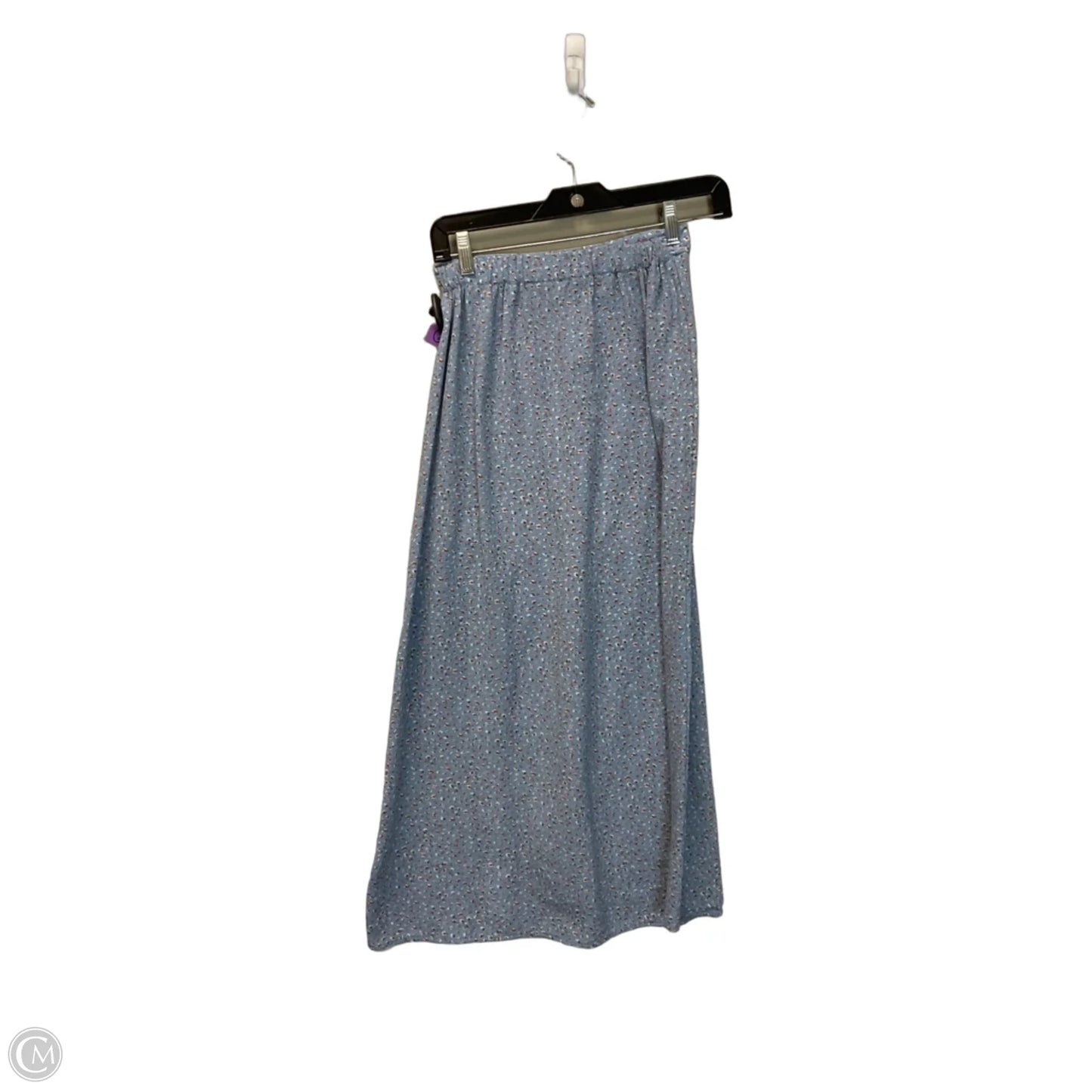 Skirt Midi By Como Vintage In Blue, Size: S