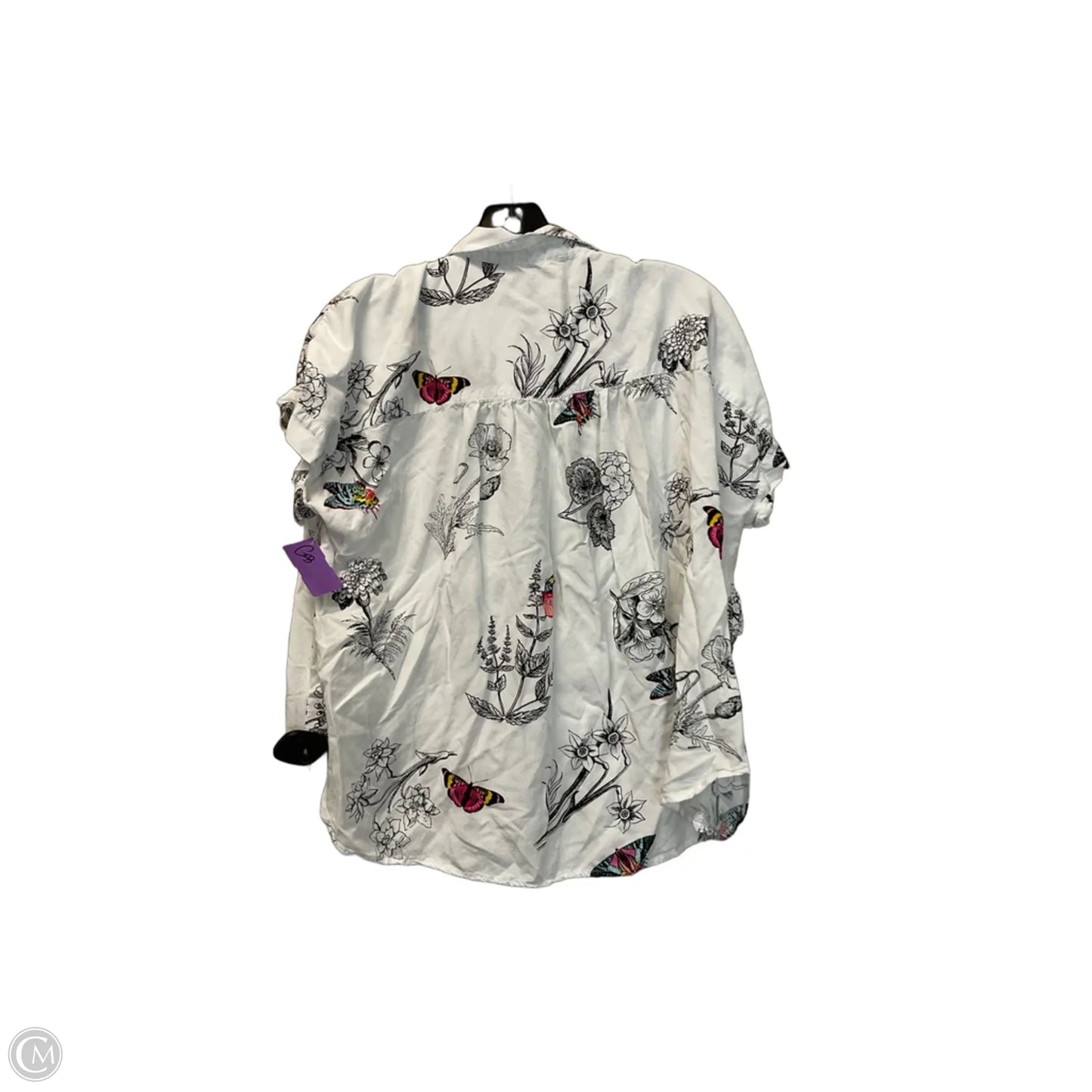 Top Short Sleeve By Jane And Delancey In White, Size: L