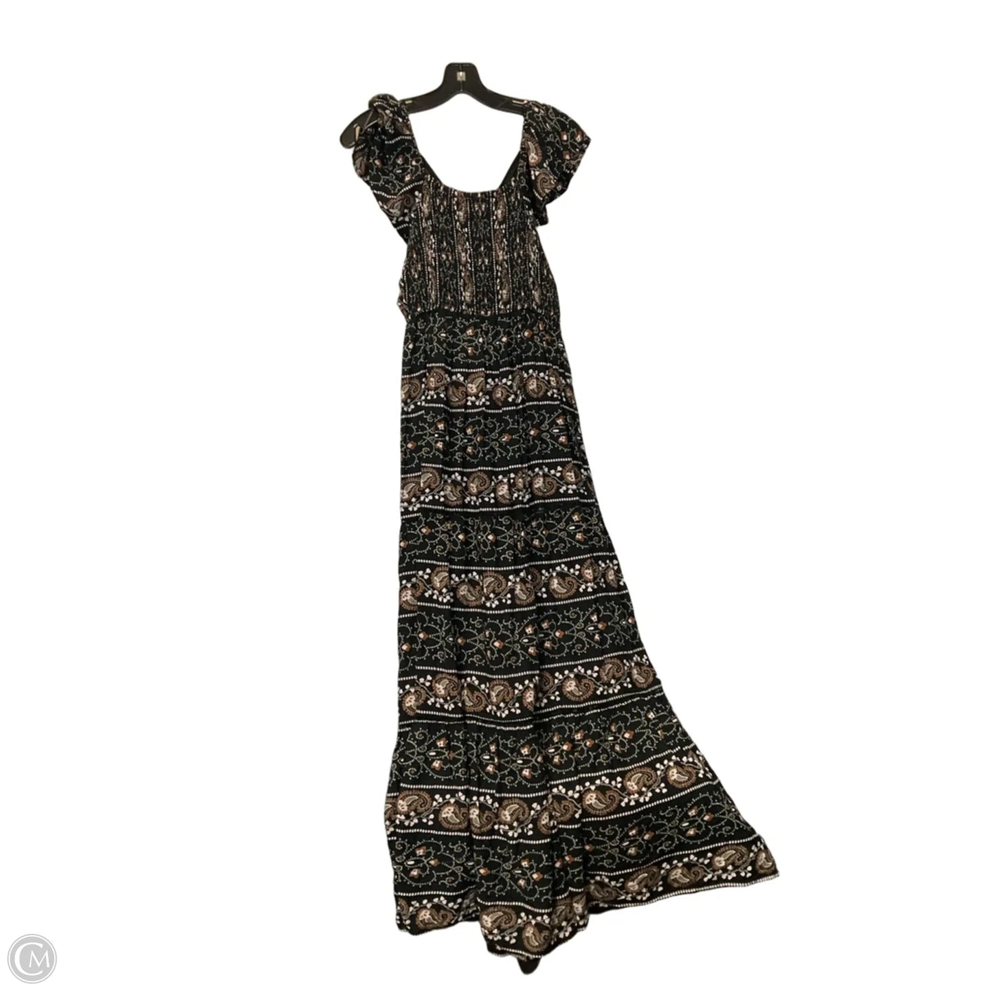 Dress Casual Maxi By Angie In Black & Brown, Size: Xl