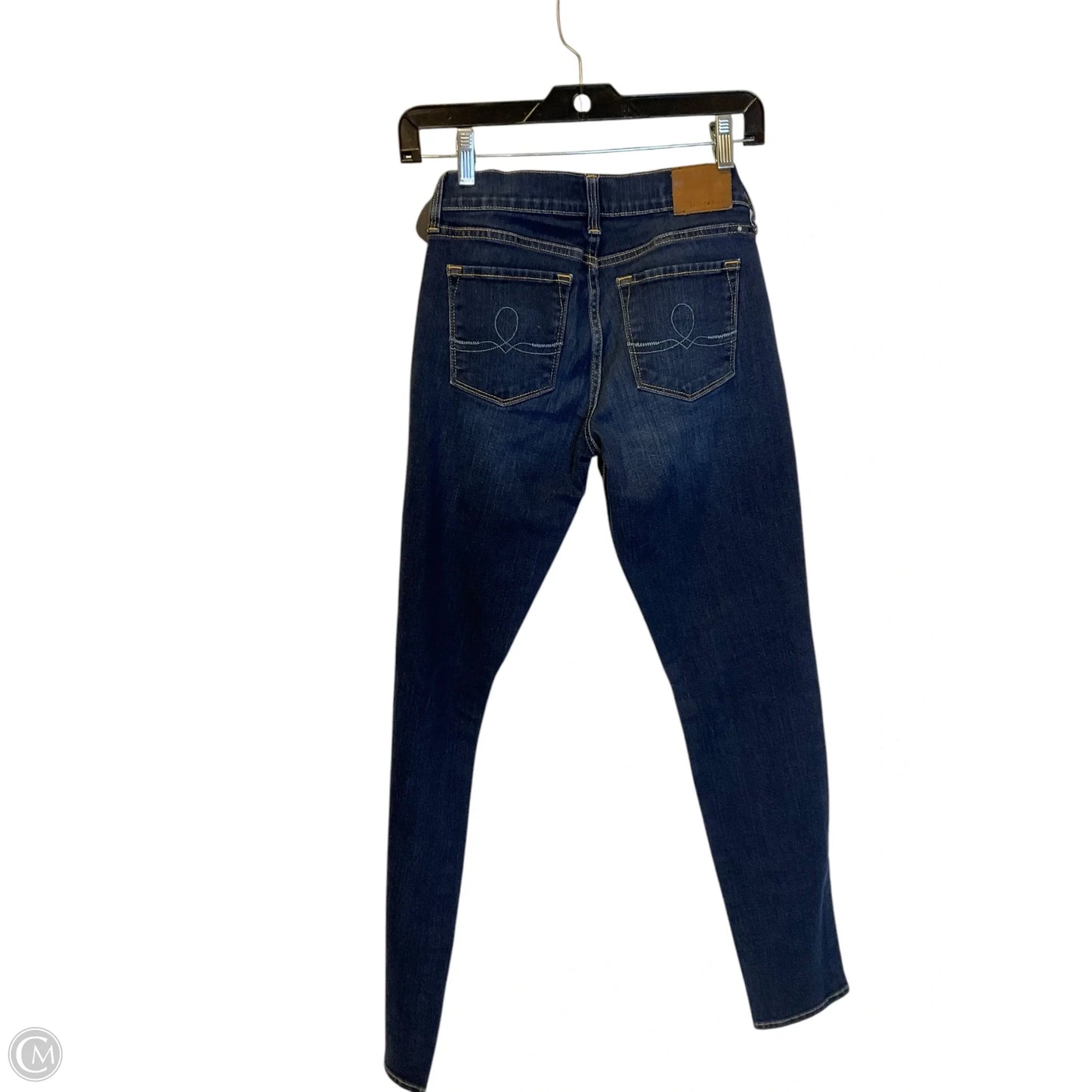 Jeans Skinny By Lucky Brand In Blue Denim, Size: 0