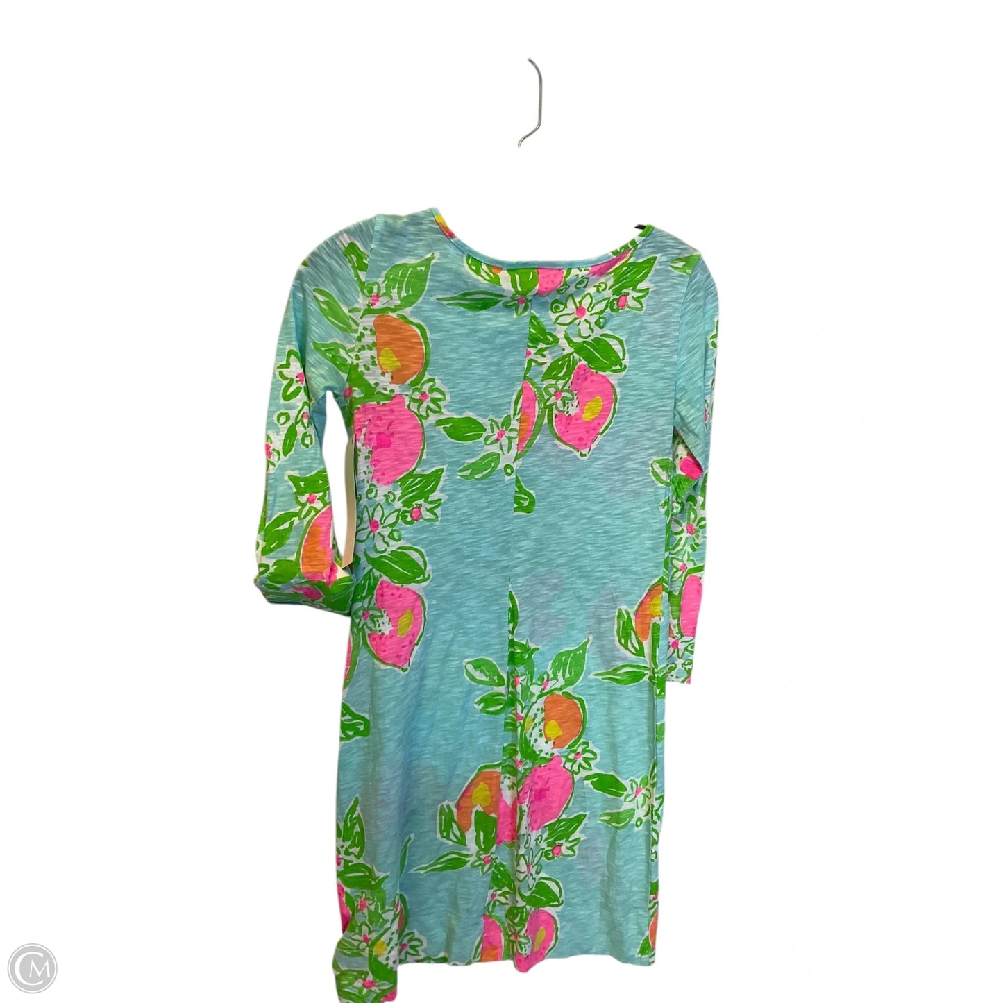 Dress Designer By Lilly Pulitzer In Blue & Green, Size: Xxs