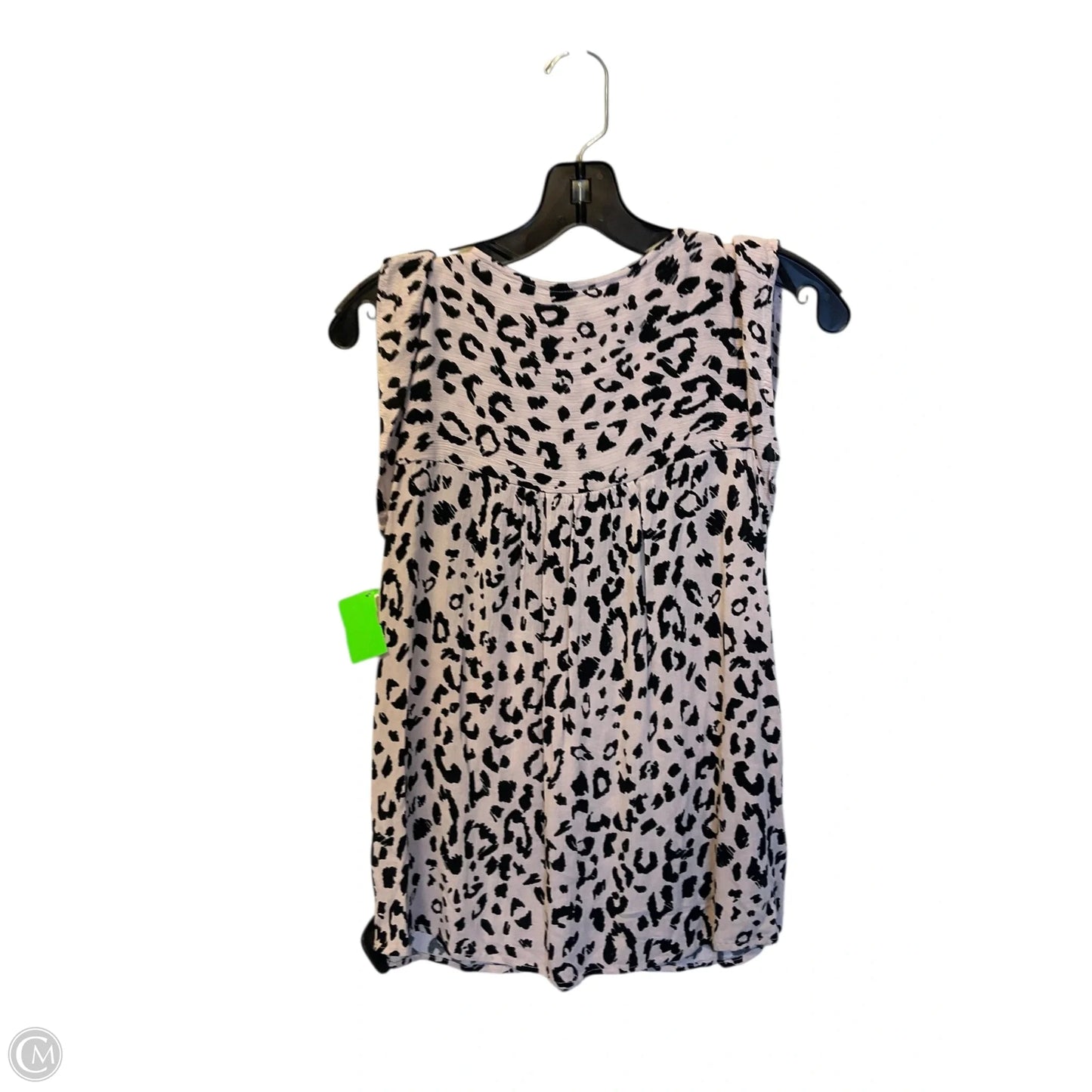 Top Sleeveless By Savanna Jane In Black & Pink, Size: S