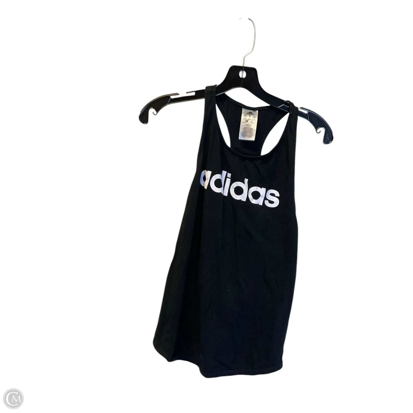 Athletic Tank Top By Adidas In Black, Size: M