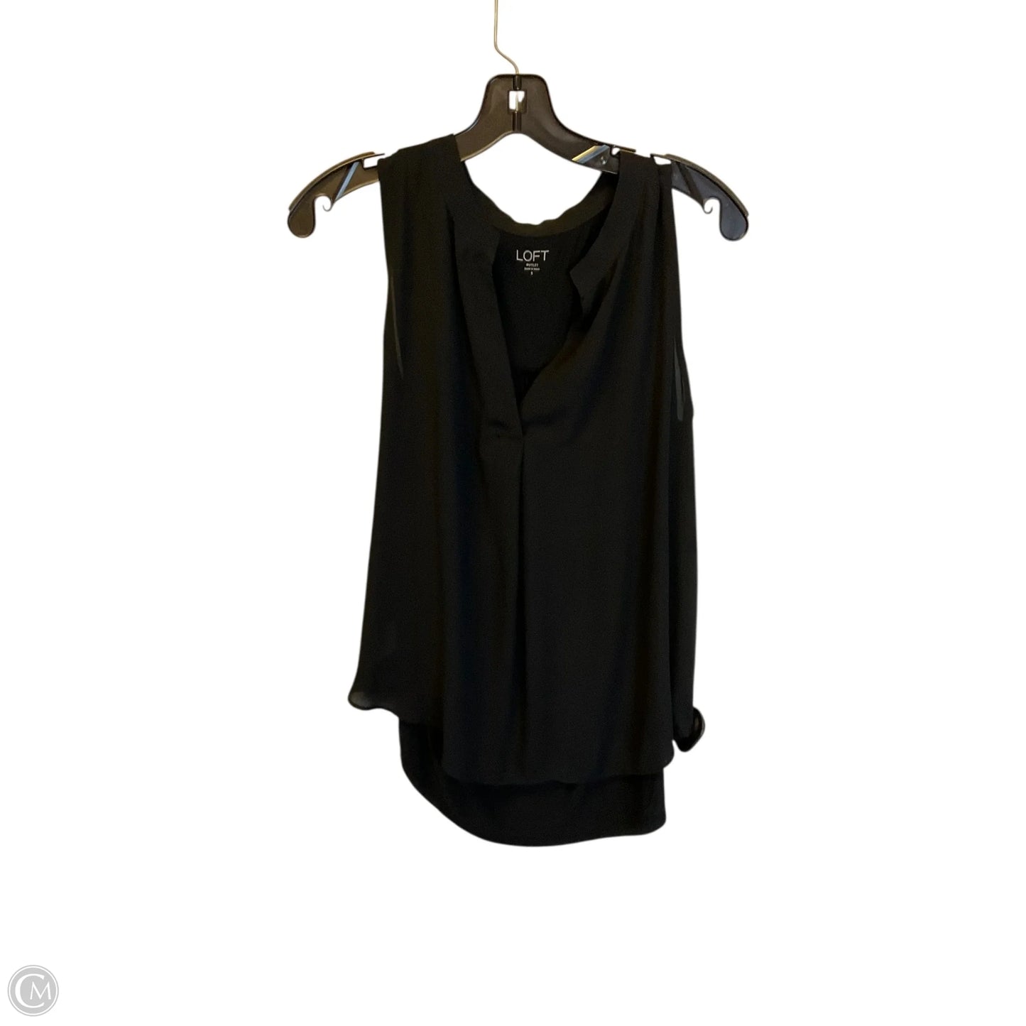 Top Sleeveless Basic By Loft In Black, Size: S