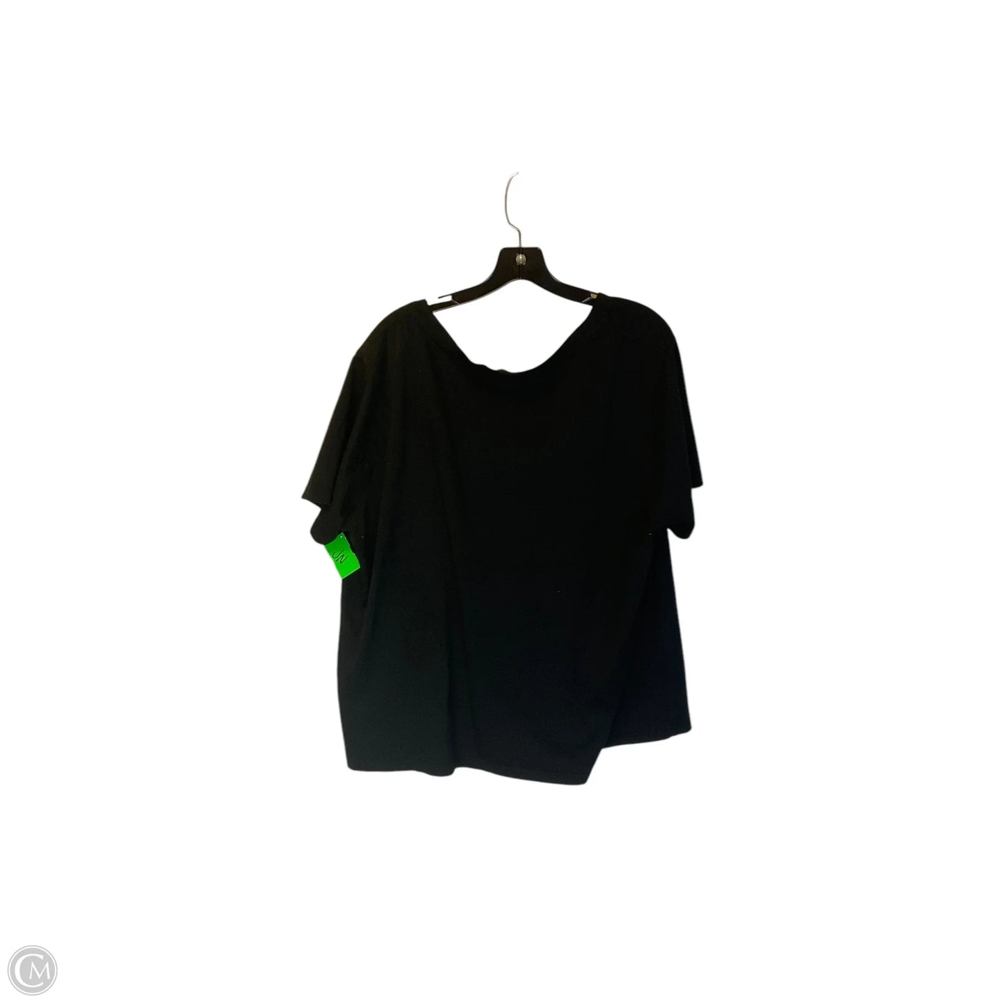Top Short Sleeve By Good American In Black, Size: 2x