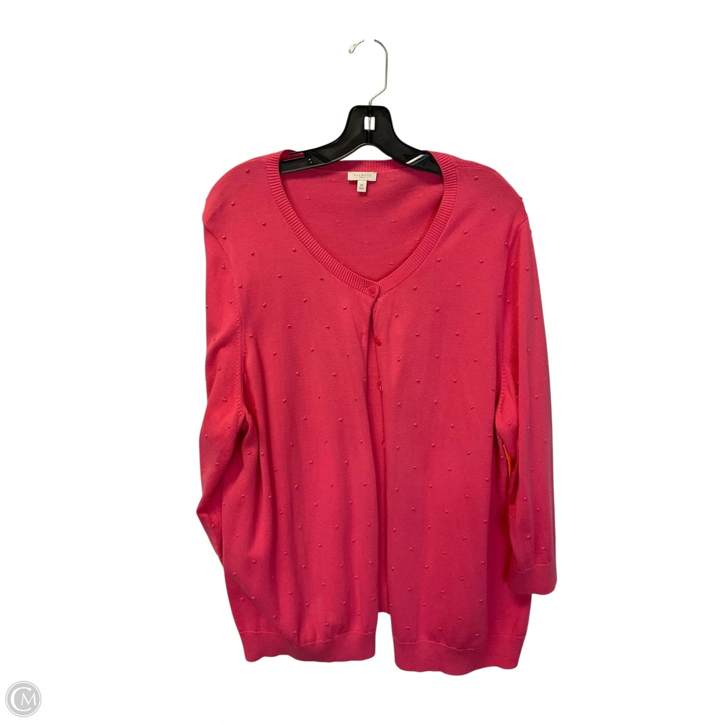 Cardigan By Talbots In Pink, Size: 3x