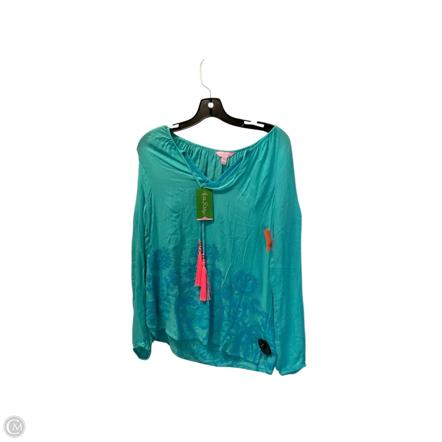 Top Long Sleeve Designer By Lilly Pulitzer In Blue, Size: Xs