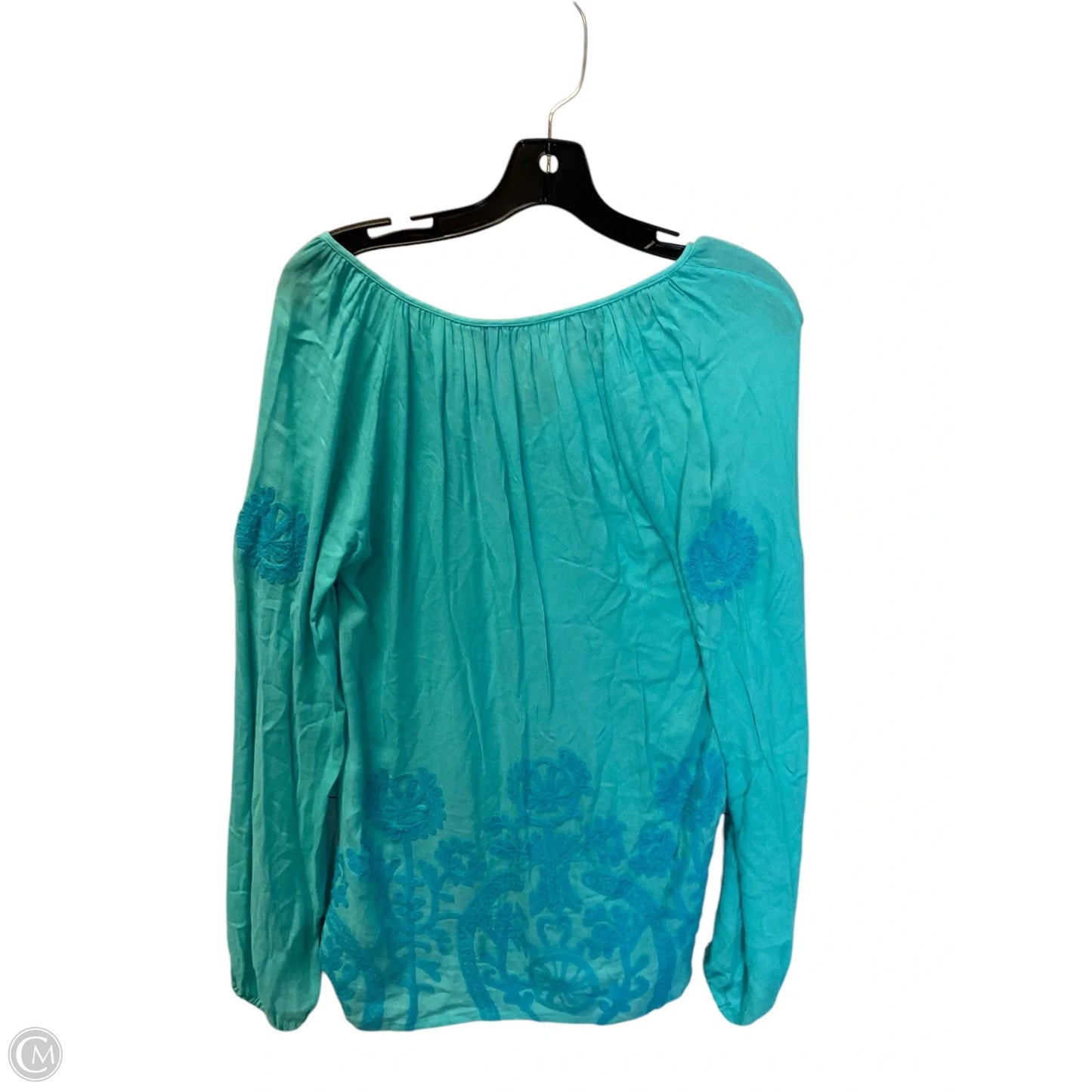 Top Long Sleeve Designer By Lilly Pulitzer In Blue, Size: Xs