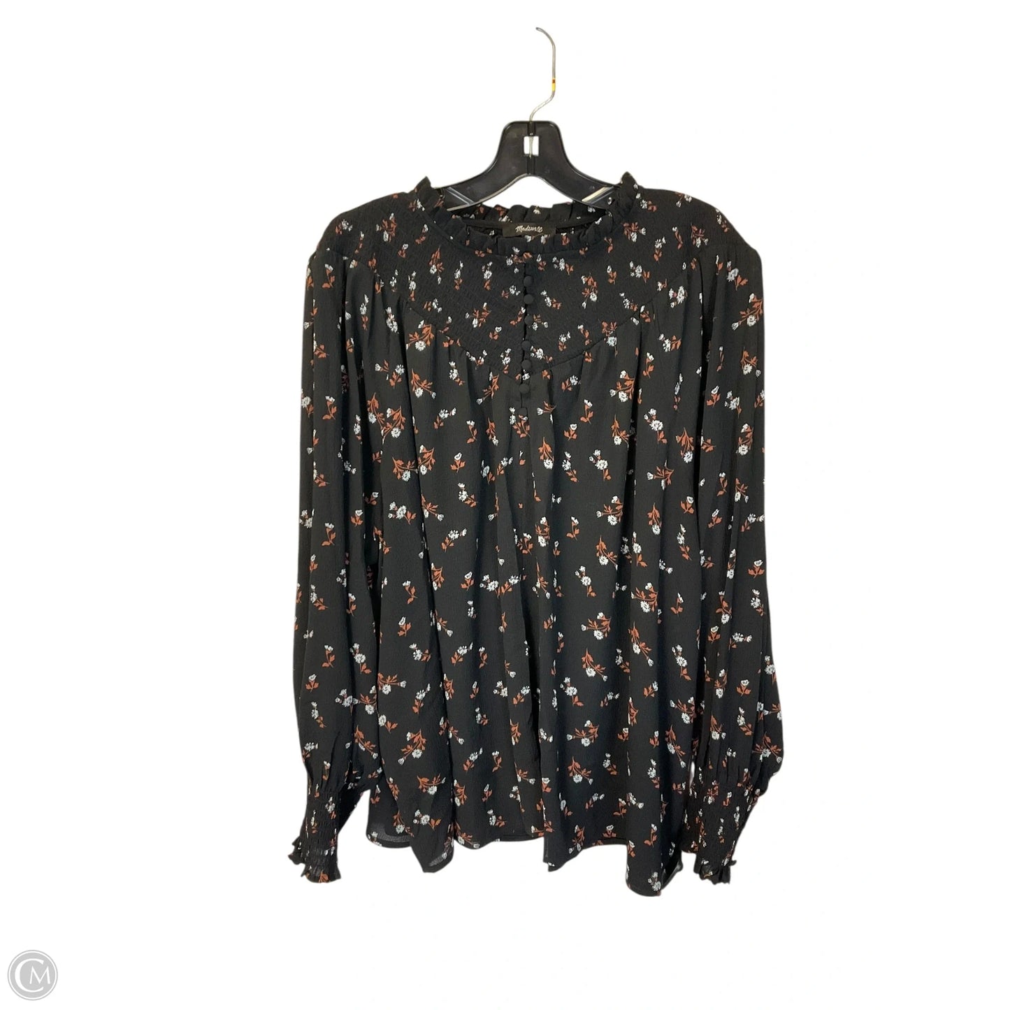 Top Long Sleeve By Madewell In Black, Size: 3x