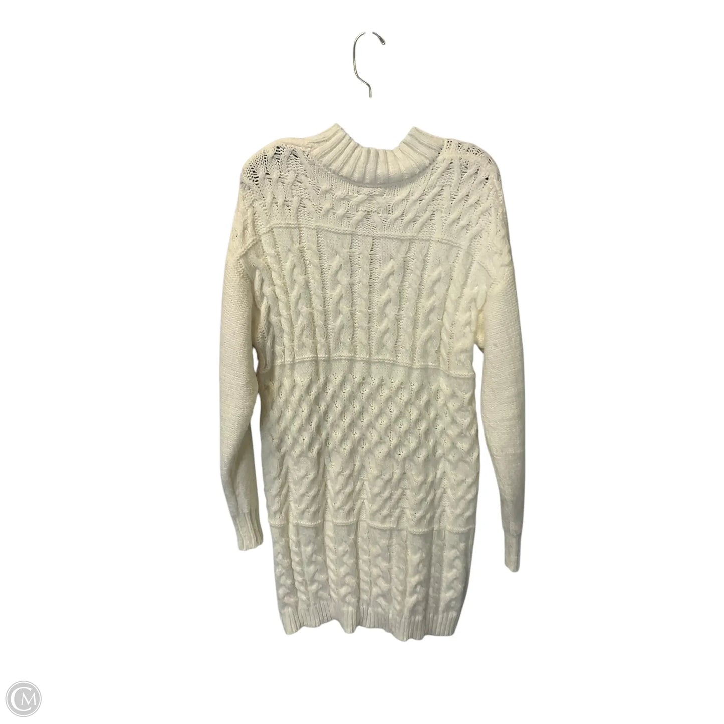 Dress Sweater By Clothes Mentor In White, Size: M
