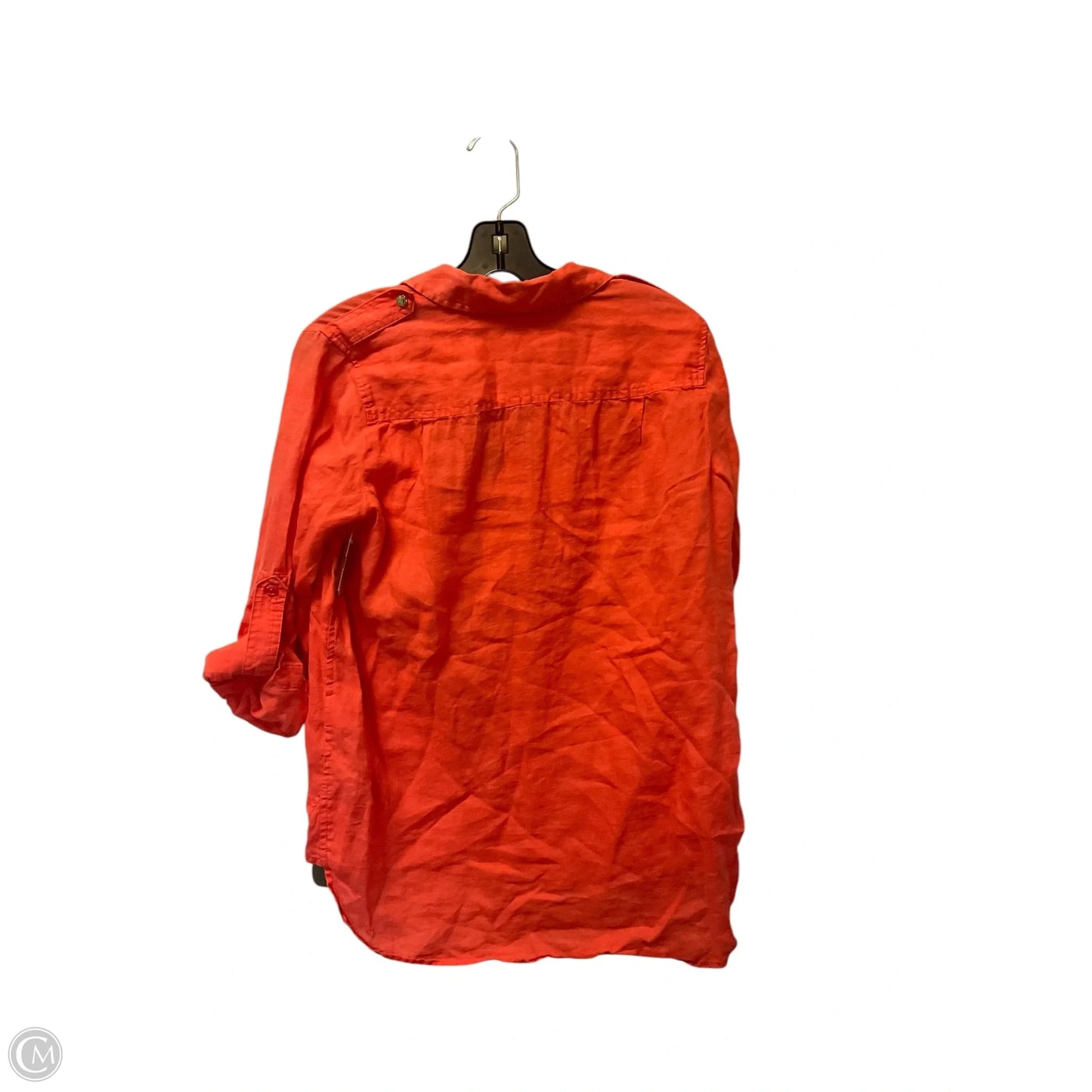 Top Long Sleeve By Michael By Michael Kors In Orange, Size: S