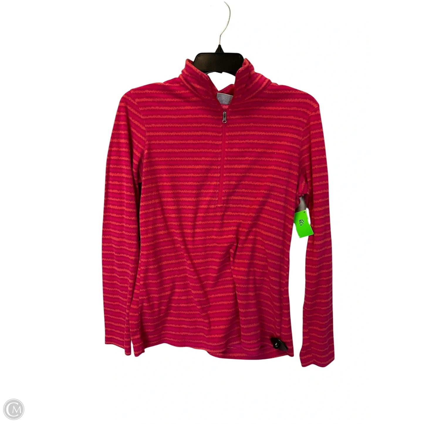 Jacket Fleece By Columbia In Striped Pattern, Size: M