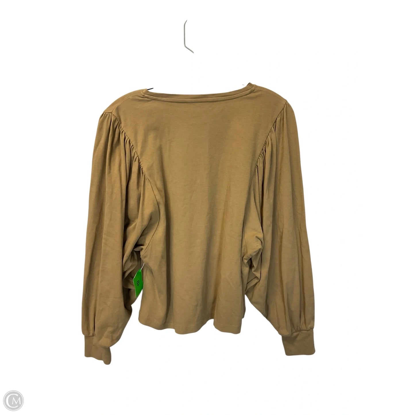 Top Long Sleeve By Banana Republic In Tan, Size: M