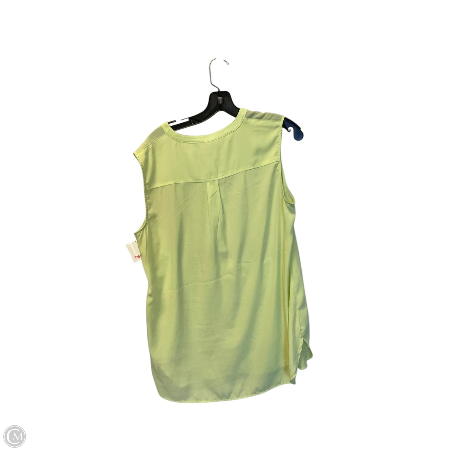Top Sleeveless By Chicos In Green, Size: M