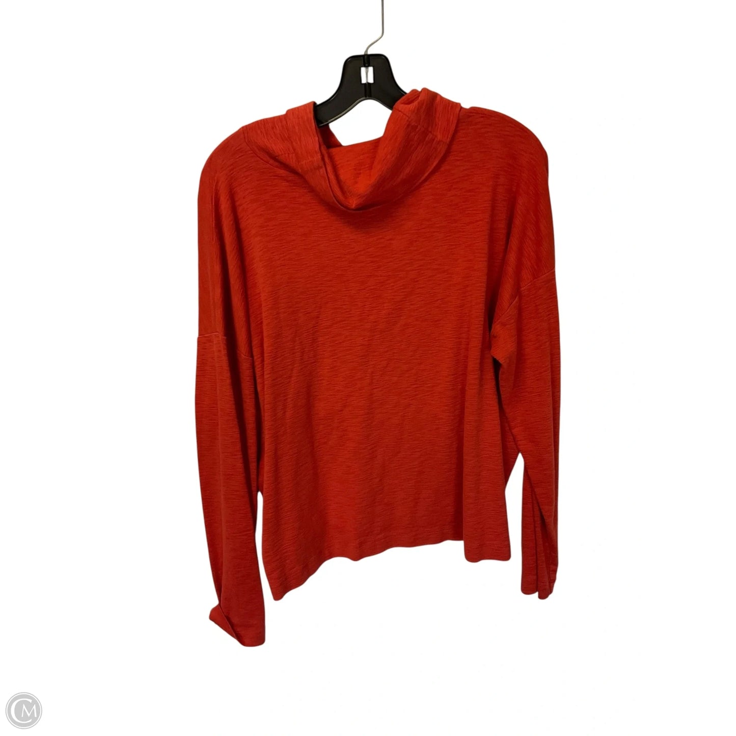 Top Long Sleeve Basic By Banana Republic In Orange, Size: M