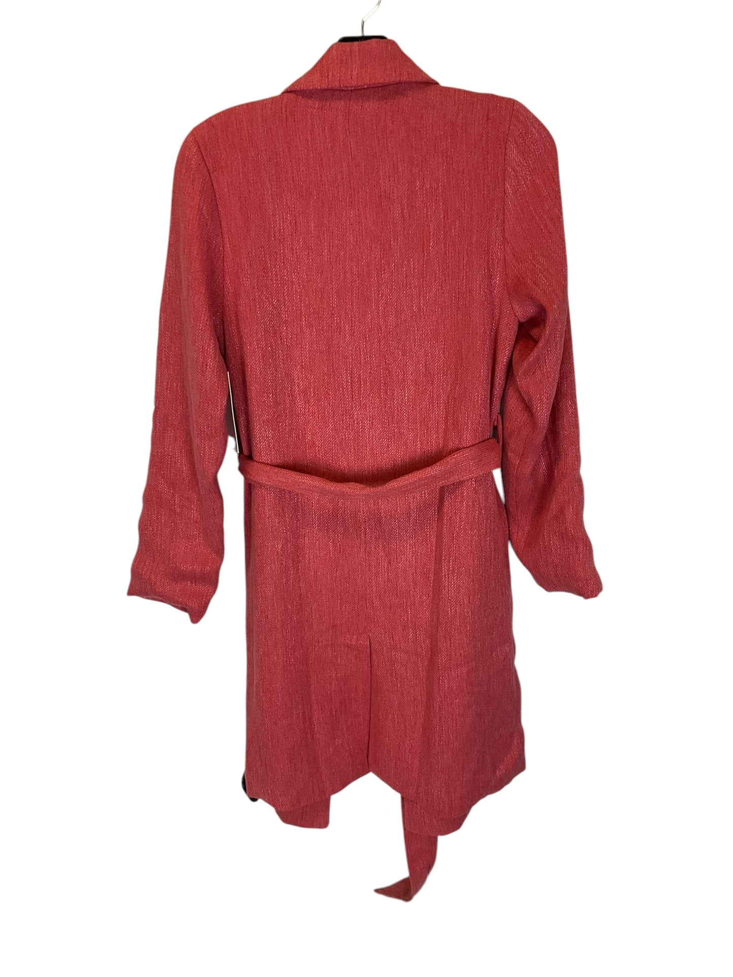 Coat Trench Coat By Cmb In Pink, Size: Xs