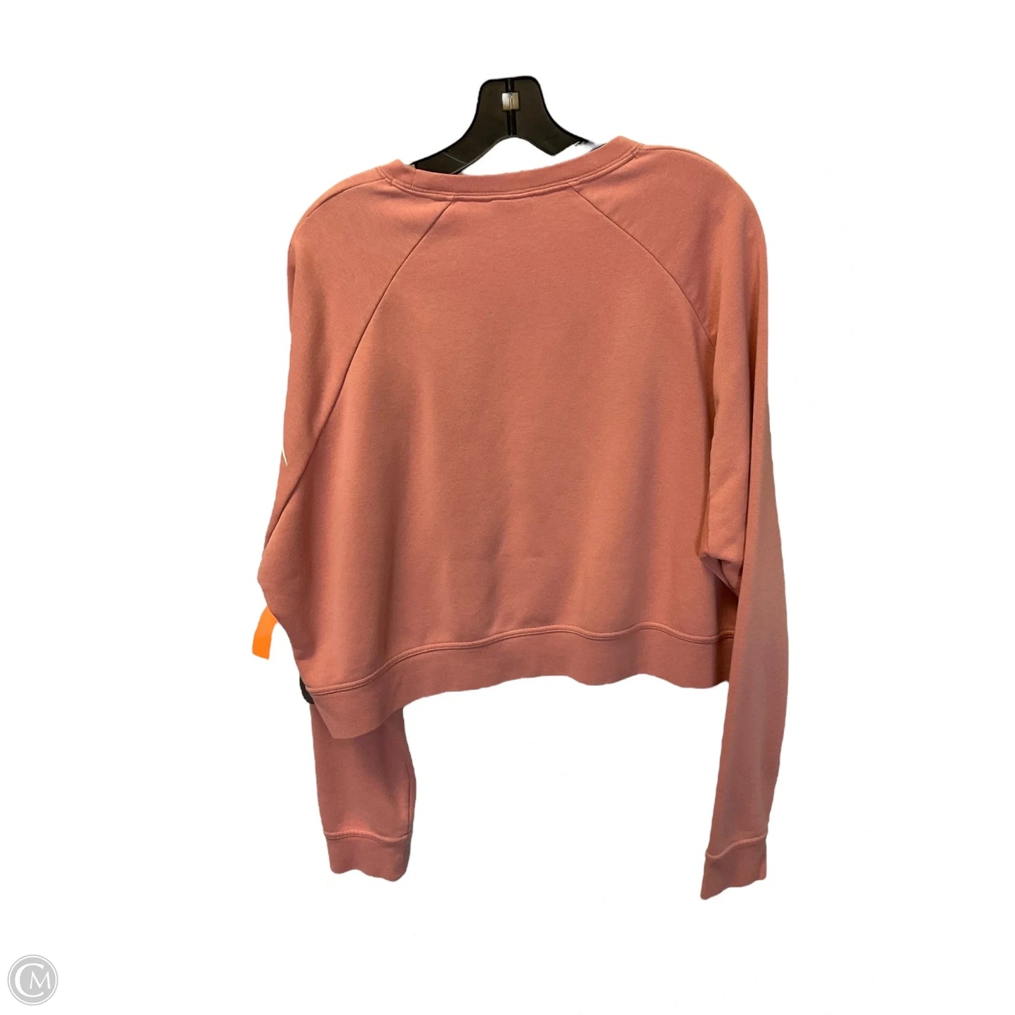 Athletic Top Long Sleeve Crewneck By Nike Apparel In Pink, Size: L