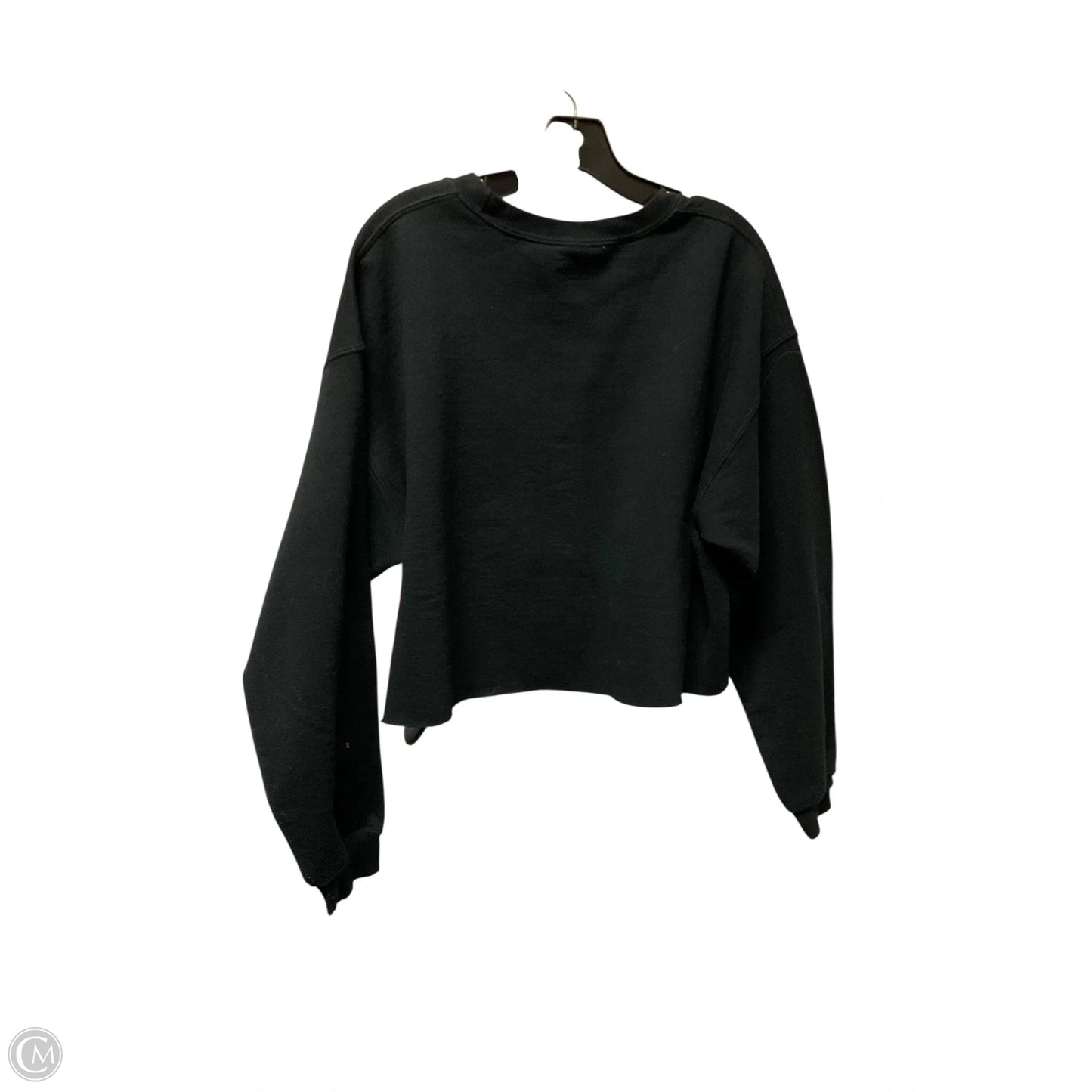 Sweatshirt Crewneck By Clothes Mentor In Black, Size: L