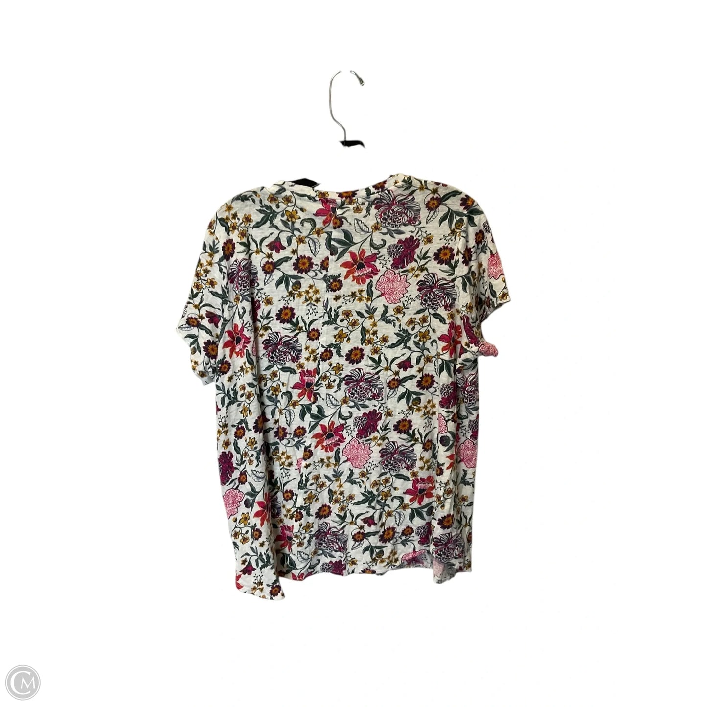 Top Short Sleeve By Rachel Zoe In Floral Print, Size: 1x