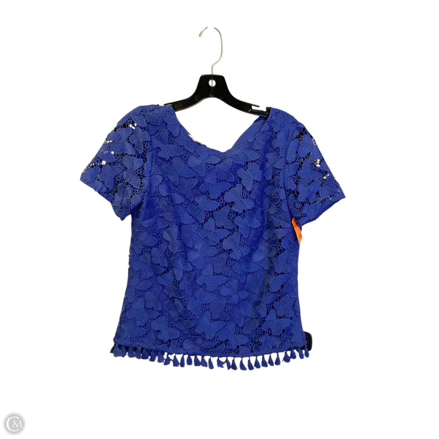Top Short Sleeve By Talbots In Blue, Size: Xs