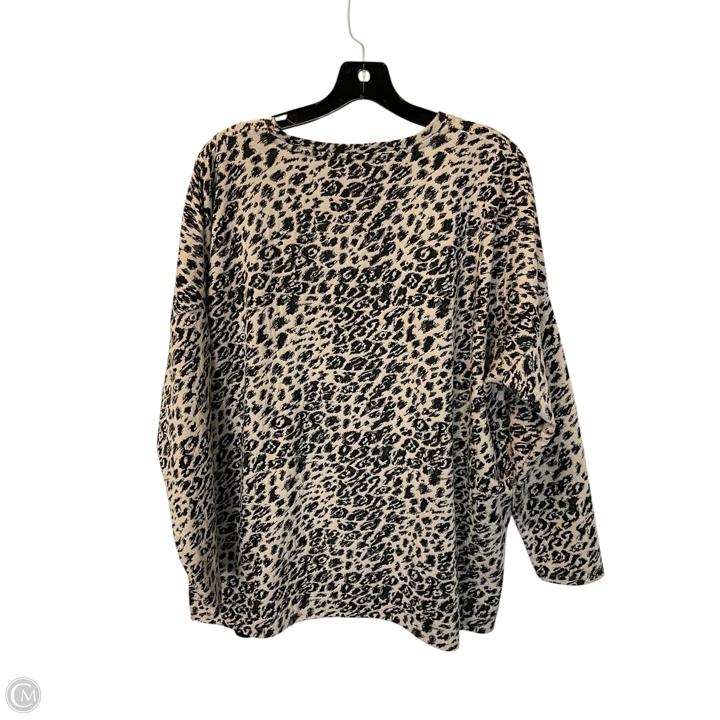 Top Long Sleeve By Chicos In Animal Print, Size: L