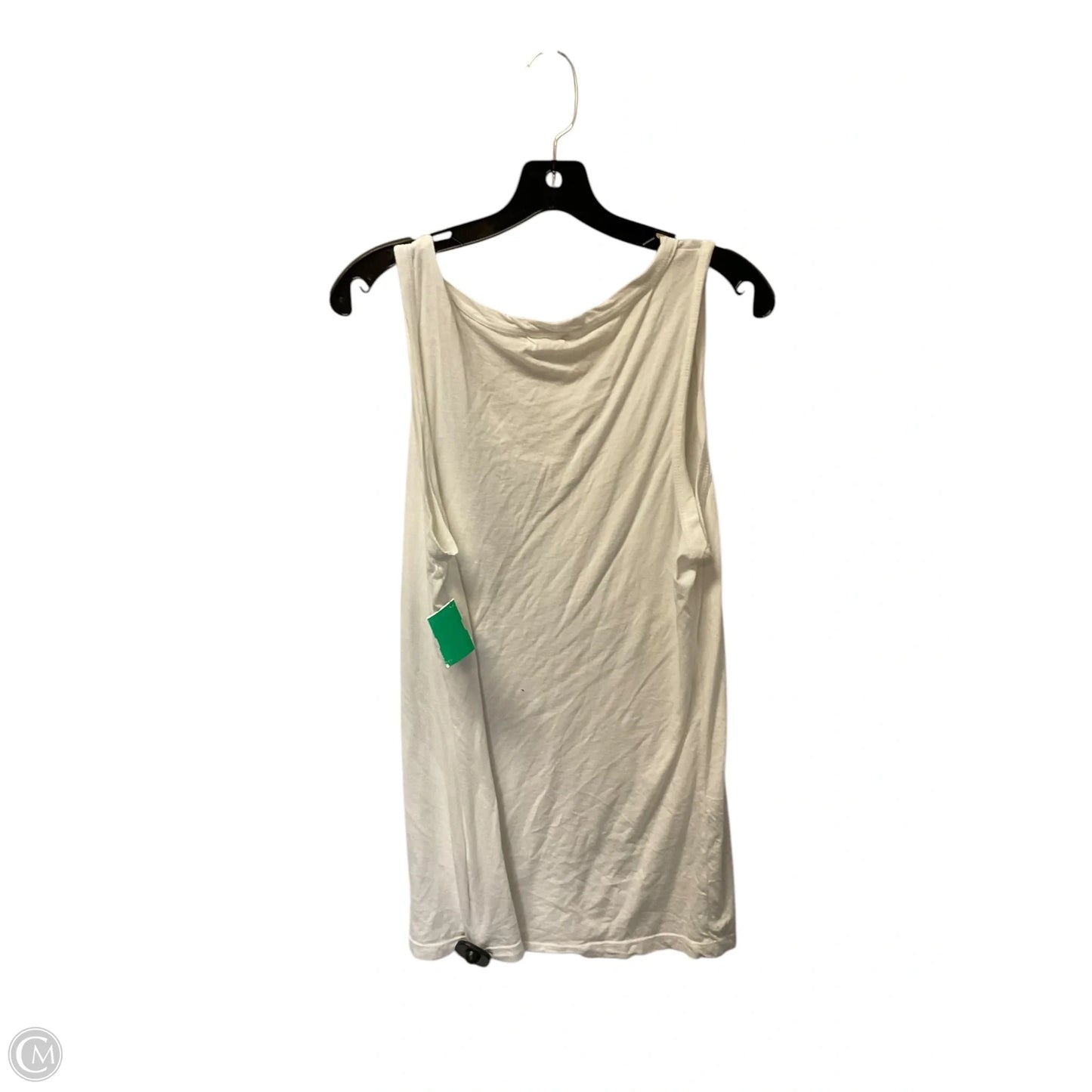 Top Sleeveless Basic By T.la In White, Size: Xl