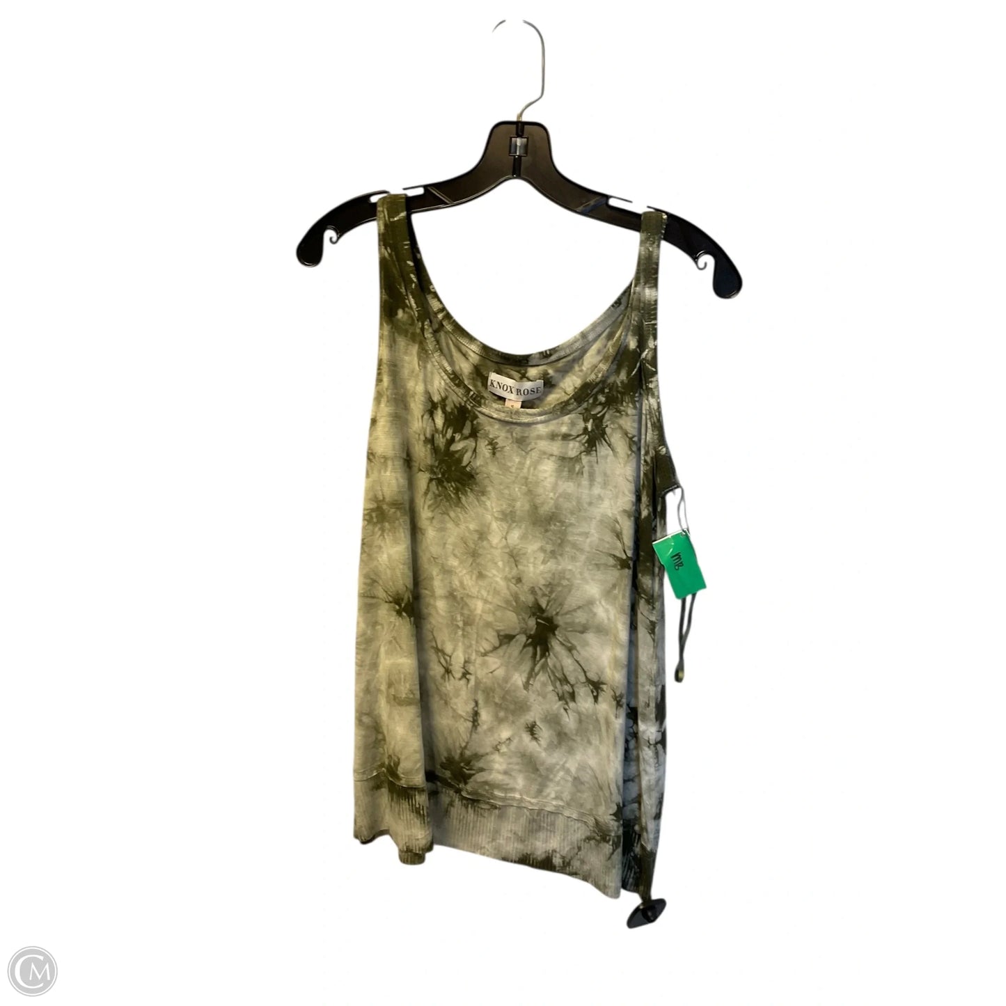 Top Sleeveless By Knox Rose In Green, Size: S