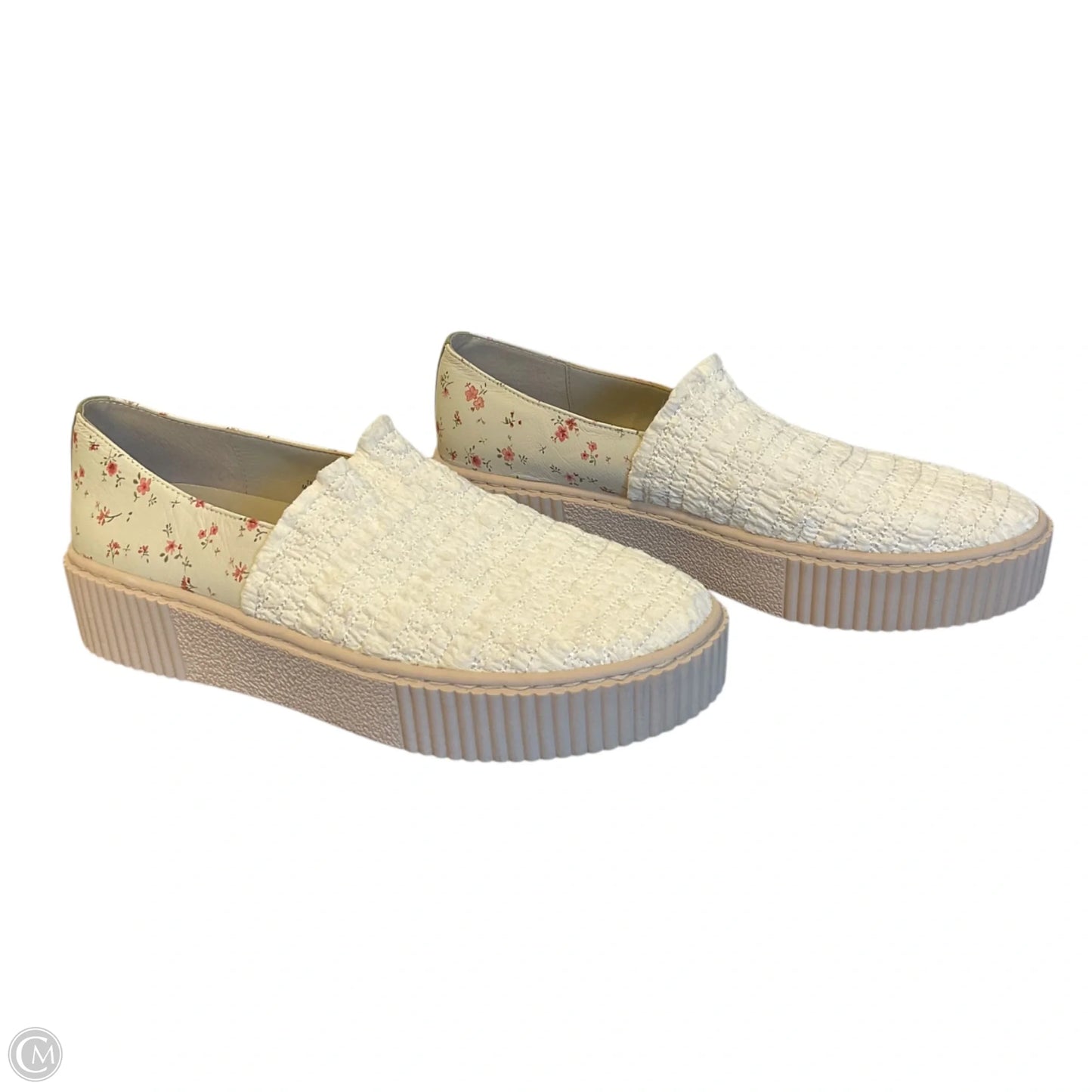 Shoes Heels Platform By Clothes Mentor In Floral Print, Size: 7.5
