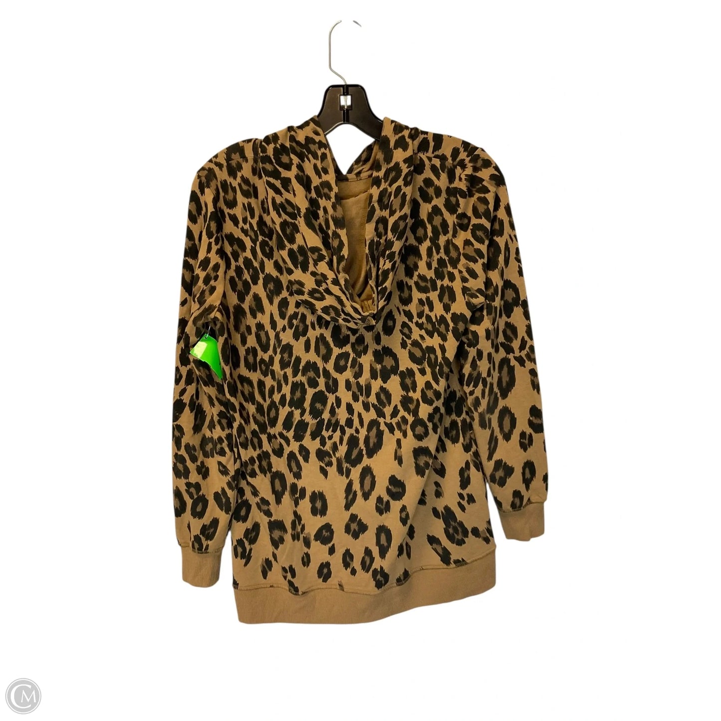 Sweatshirt Hoodie By Chicos In Animal Print, Size: S
