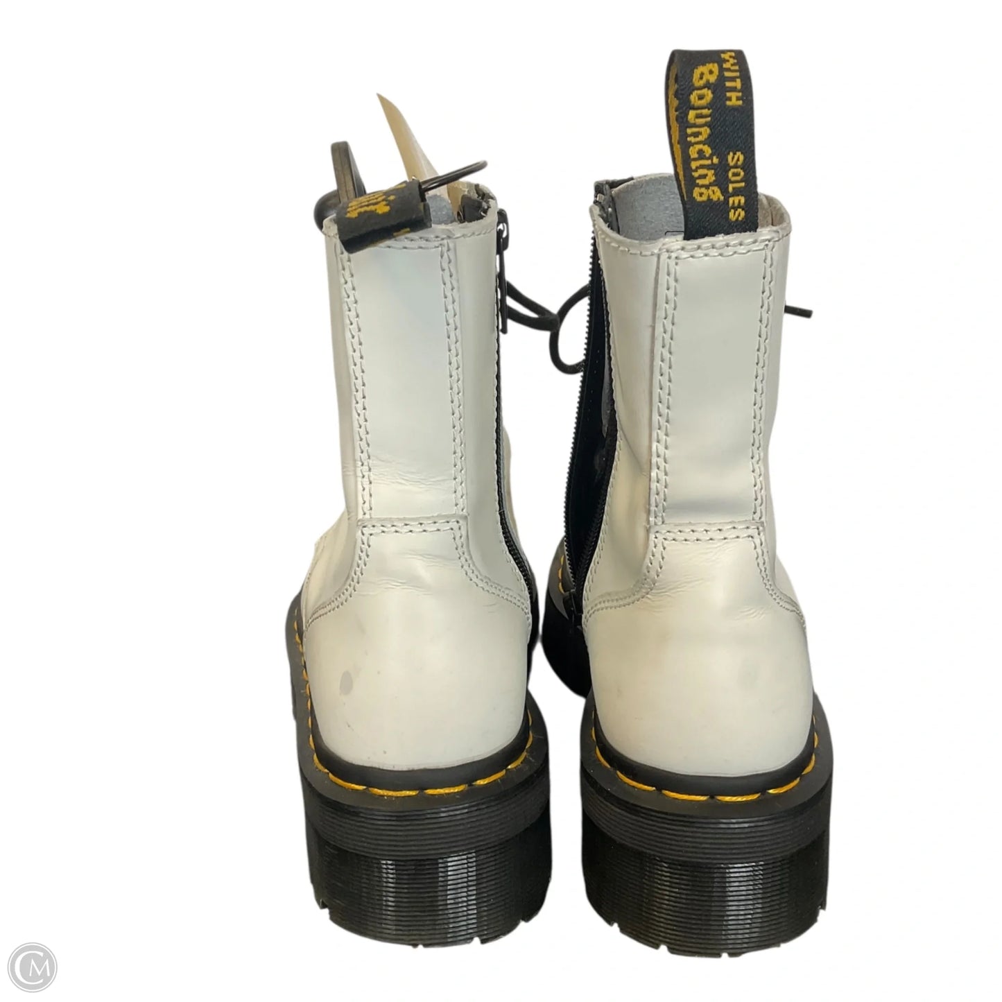 Boots Combat By Dr Martens In White, Size: 7