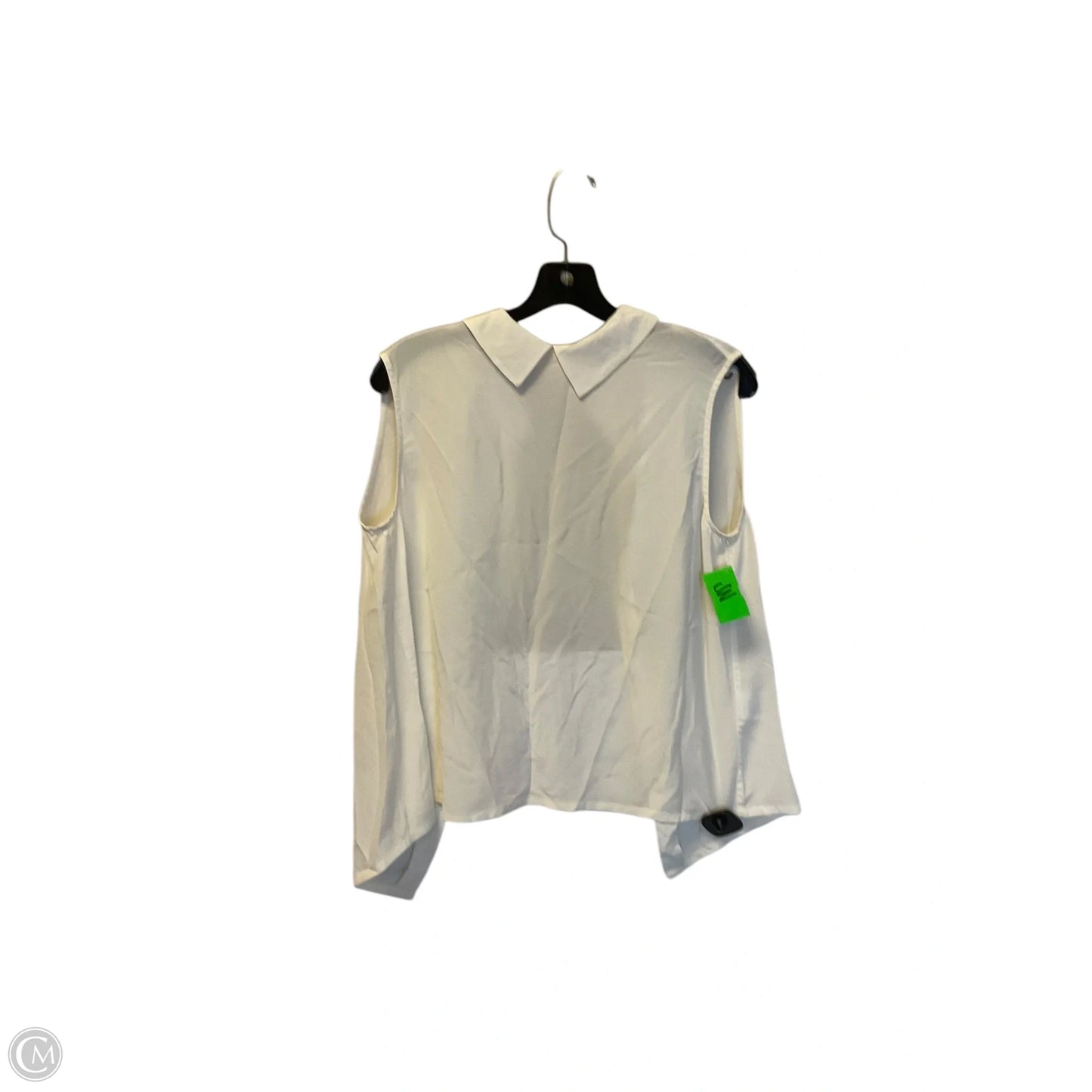 Top Sleeveless By Equipment In Cream, Size: M