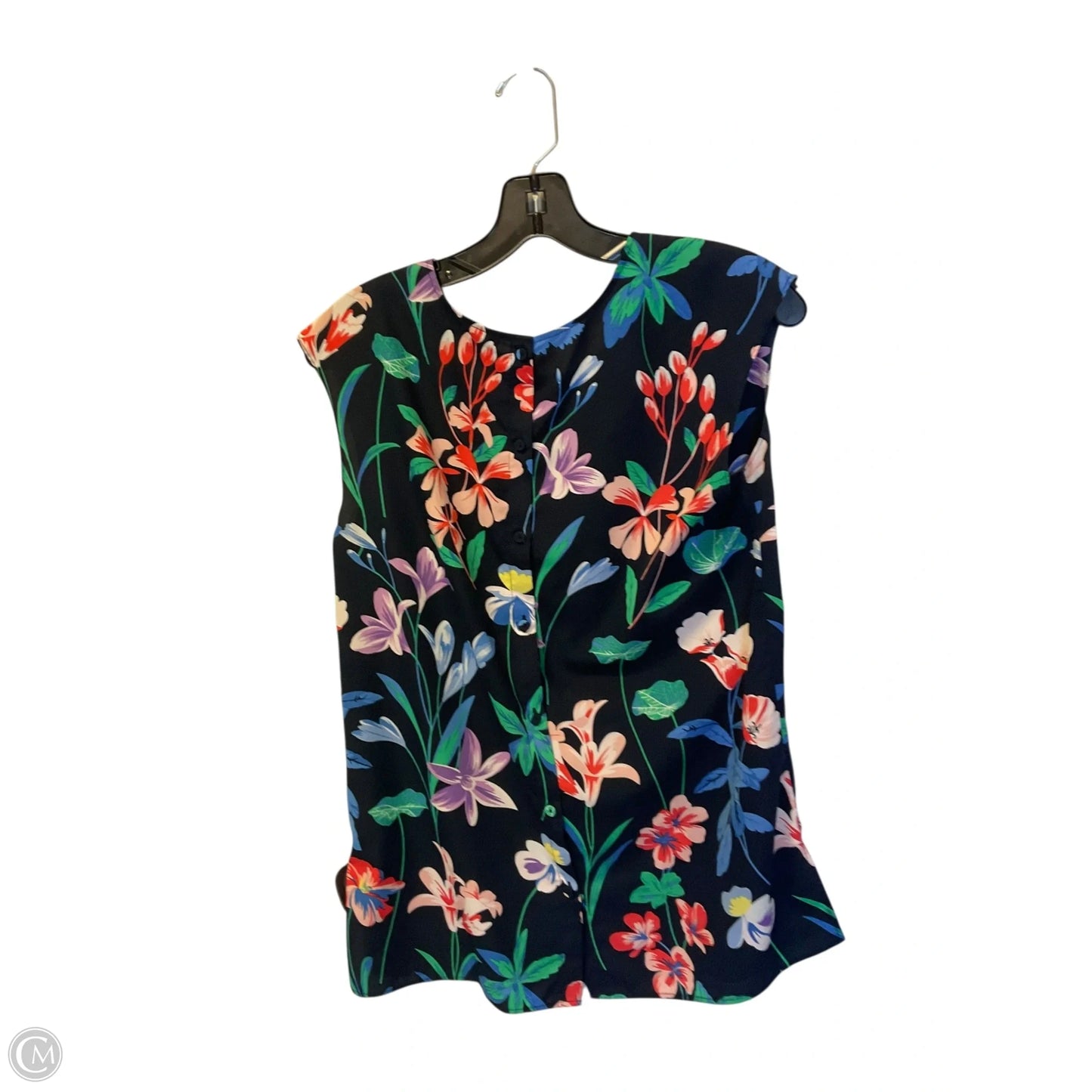 Top Sleeveless By Talbots In Floral Print, Size: S