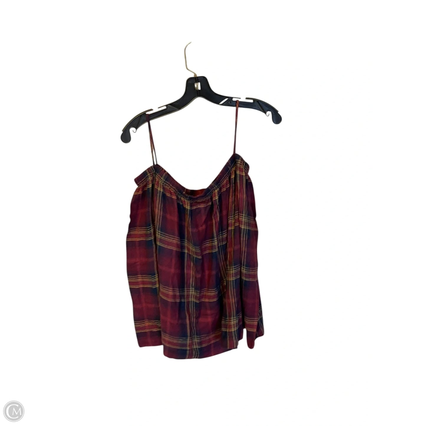 Top Long Sleeve By Cloth & Stone In Plaid Pattern, Size: S