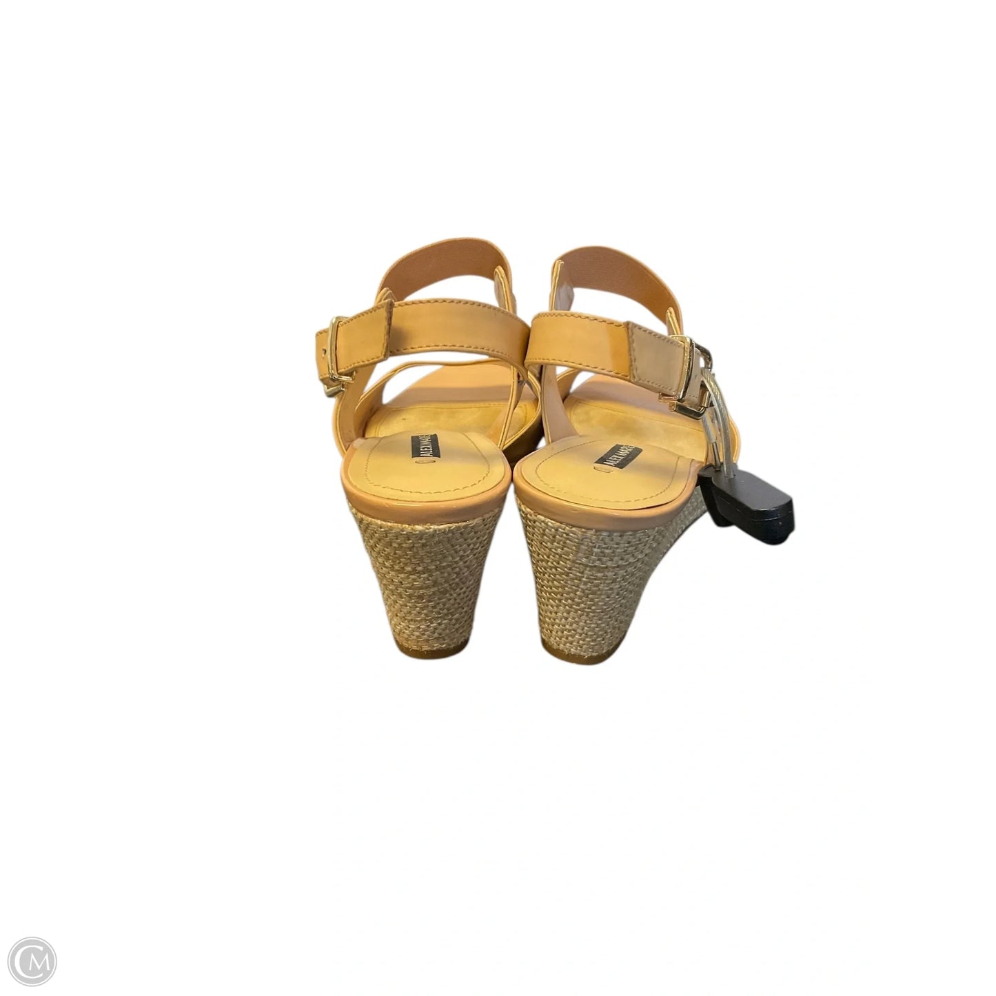 Sandals Heels Wedge By Alex Marie In Tan, Size: 8
