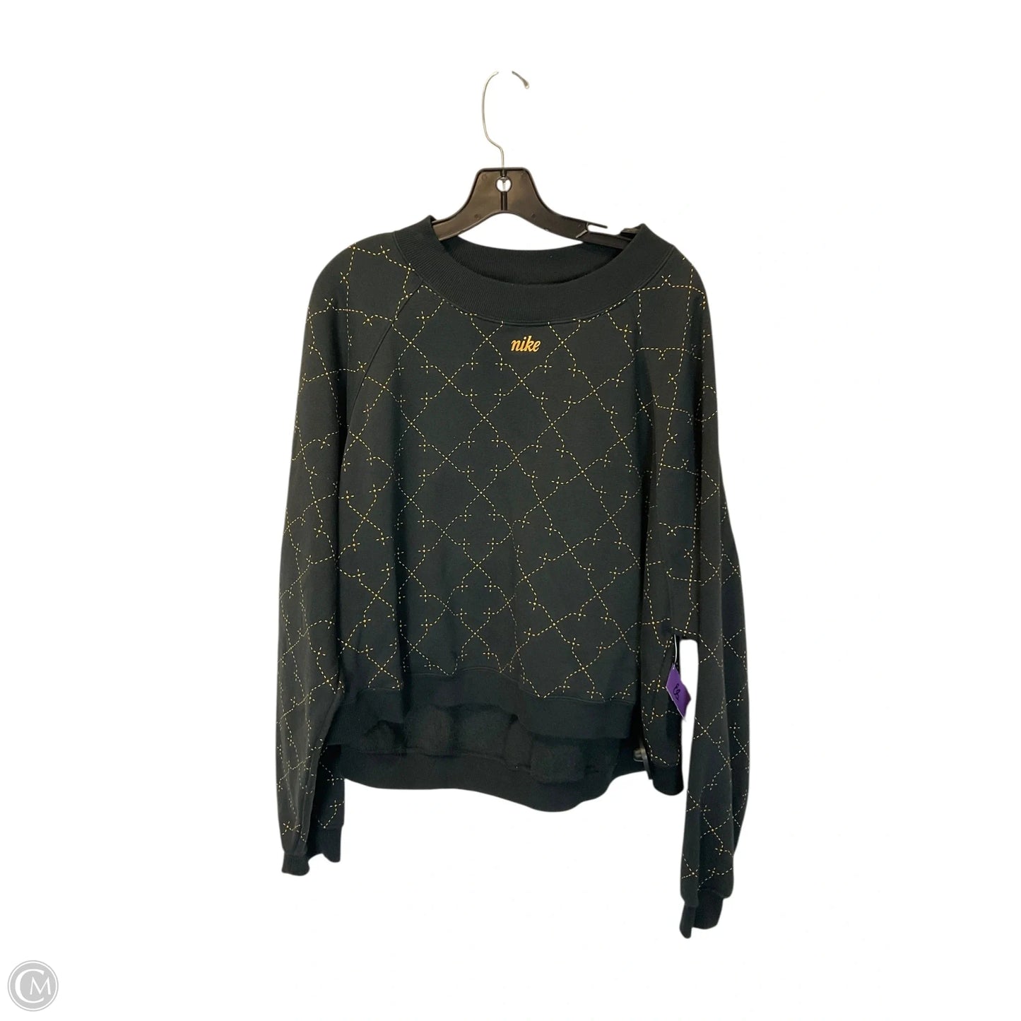 Sweatshirt Crewneck By Nike Apparel In Black, Size: 2x