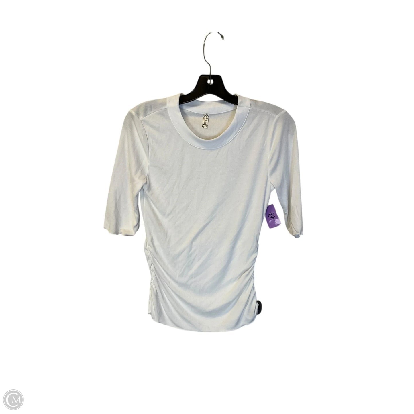 Top 3/4 Sleeve By Free People In White, Size: M