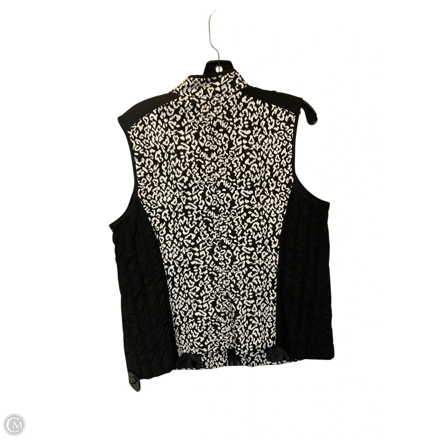 Vest Other By Chicos In Black & Cream, Size: L
