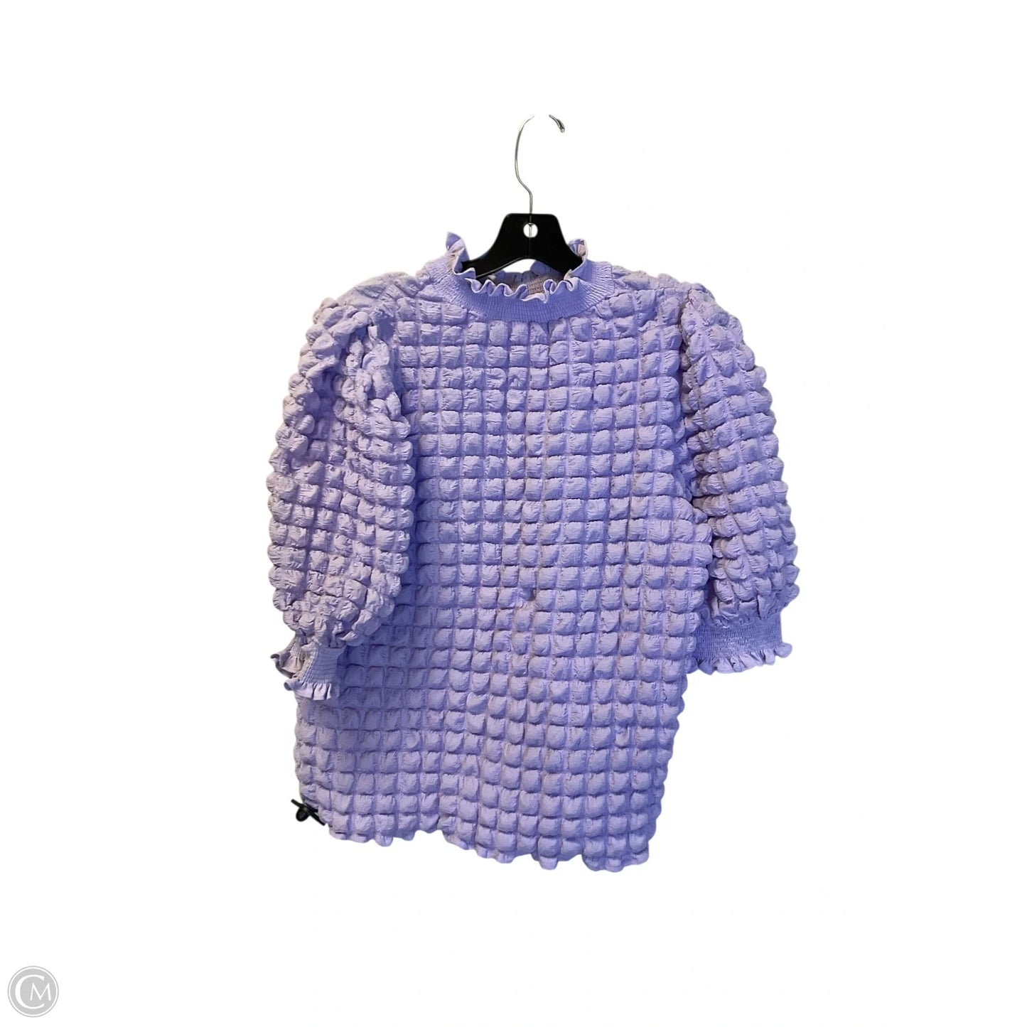 Top Short Sleeve By English Factory In Purple, Size: M
