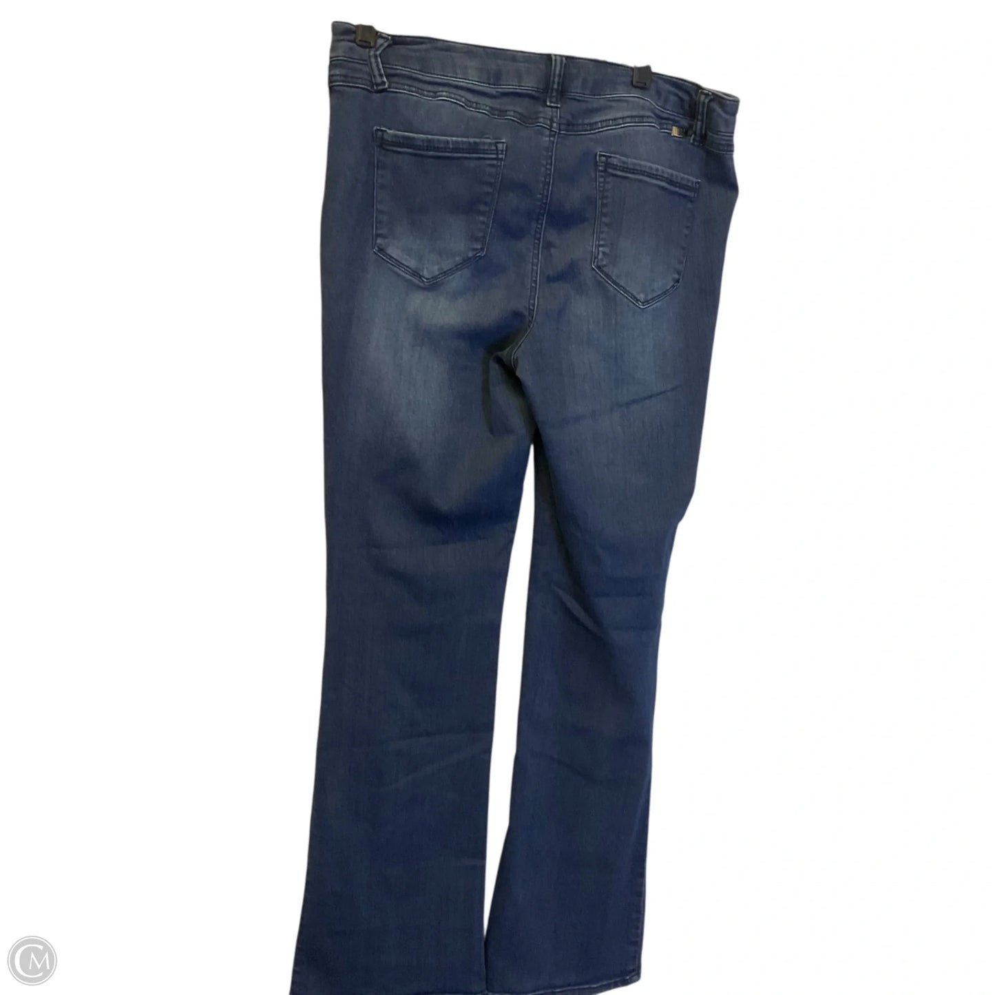 Jeans Flared By 1822 Denim In Blue Denim, Size: 14