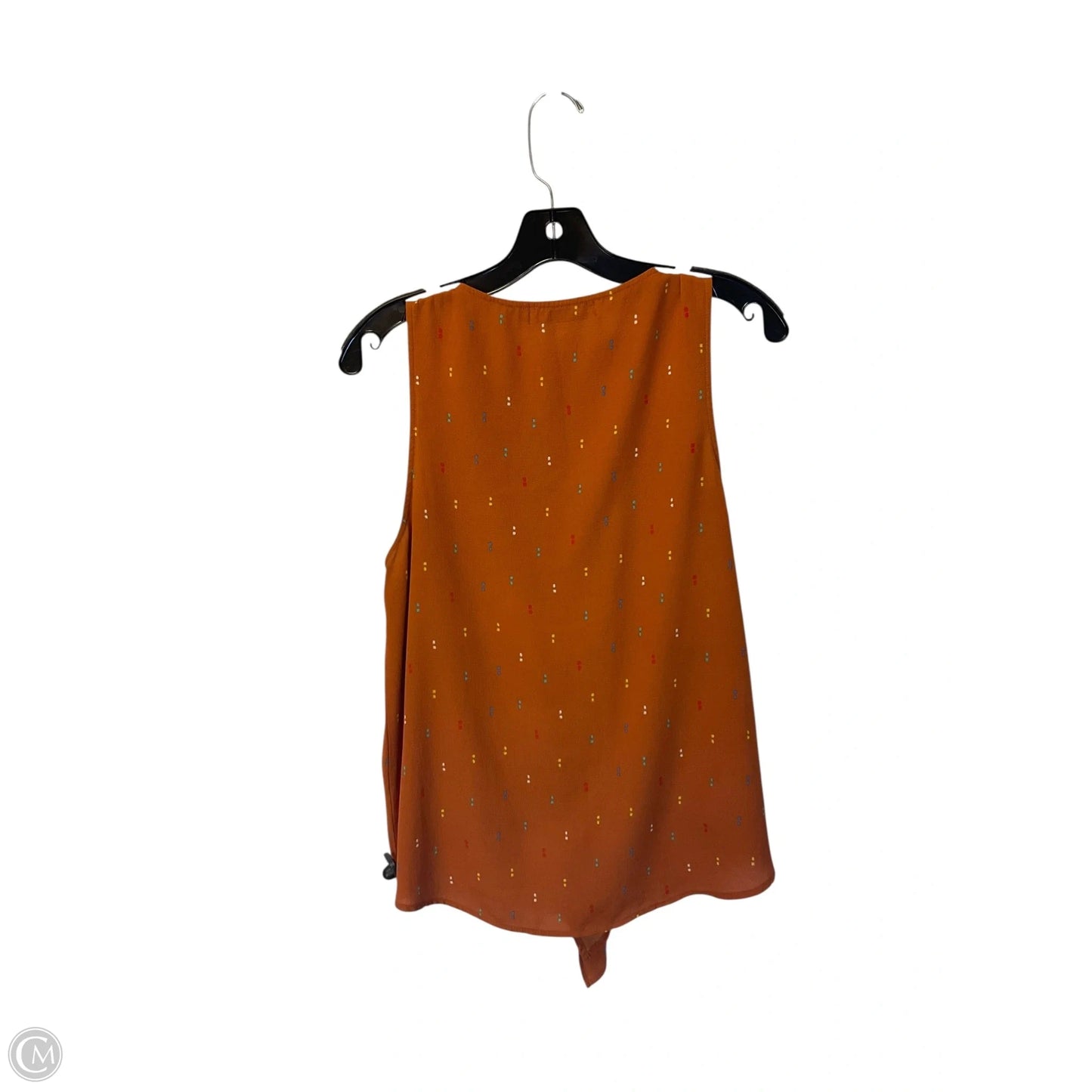 Top Sleeveless By Almost Pink In Orange, Size: M