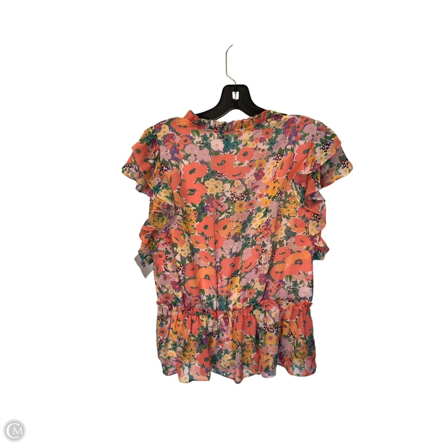 Top Sleeveless By Cmc In Floral Print, Size: M