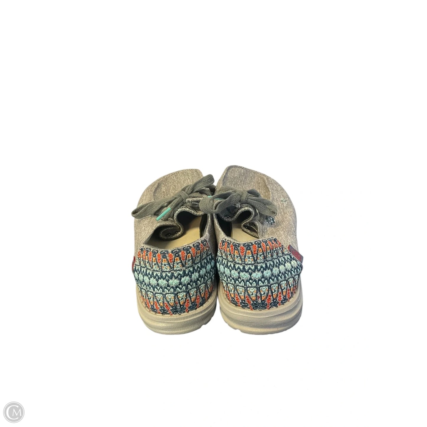 Shoes Flats By Hey Dude In Grey, Size: 9