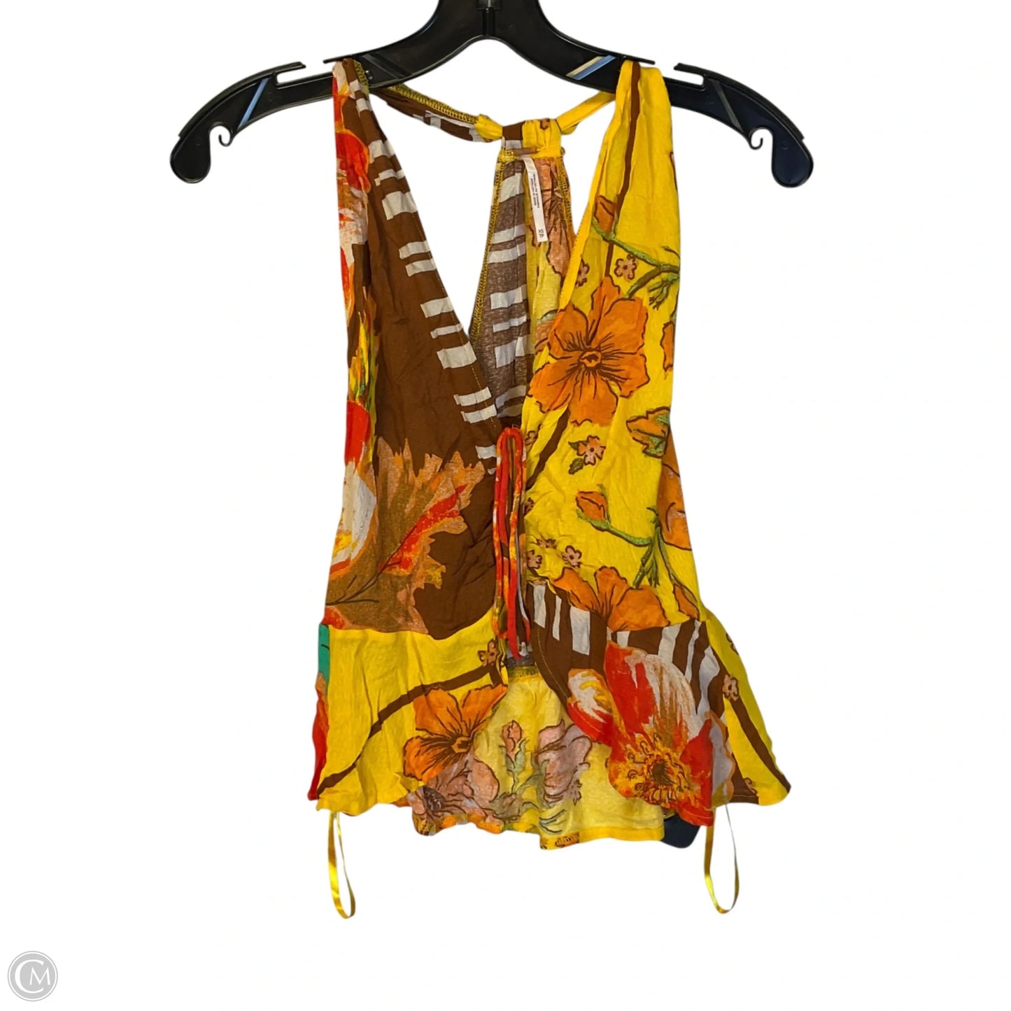Top Sleeveless By Free People In Yellow, Size: Xs