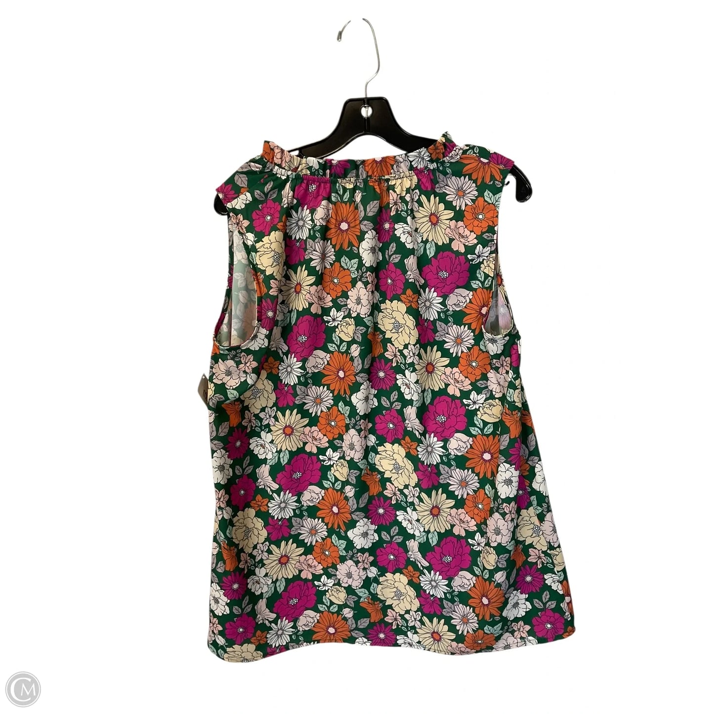 Top Sleeveless Basic By Almost Pink In Floral Print, Size: L