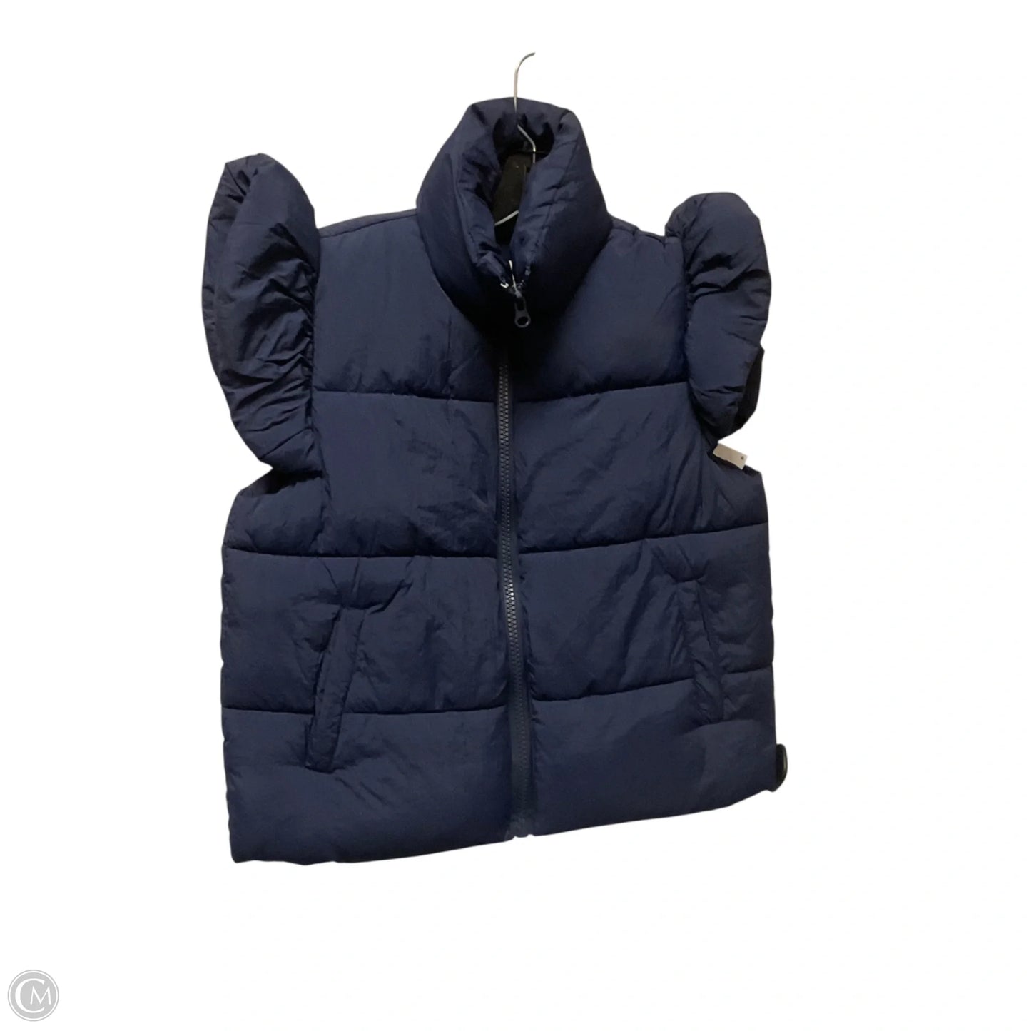 Vest Puffer & Quilted By Simply Southern In Blue, Size: Xs