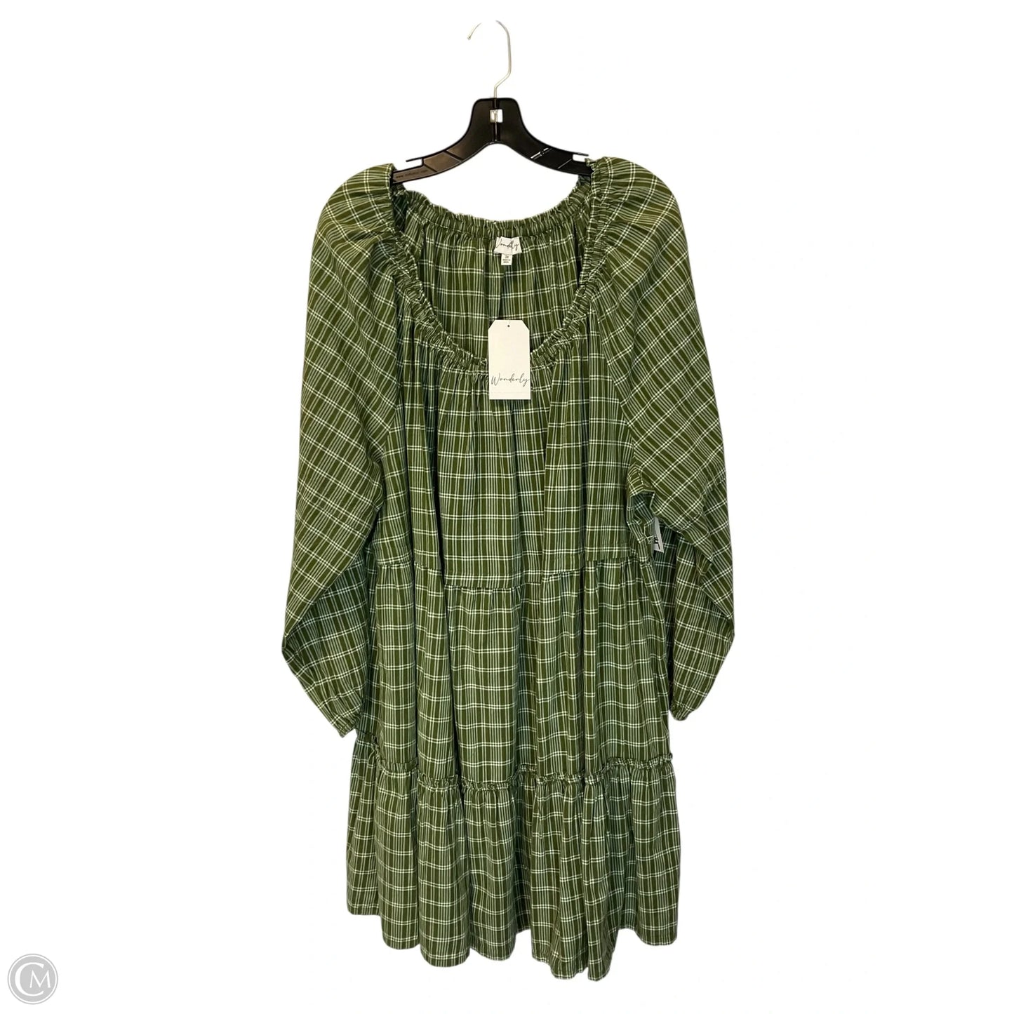 Dress Casual Maxi By Wonderly In Green, Size: 3x
